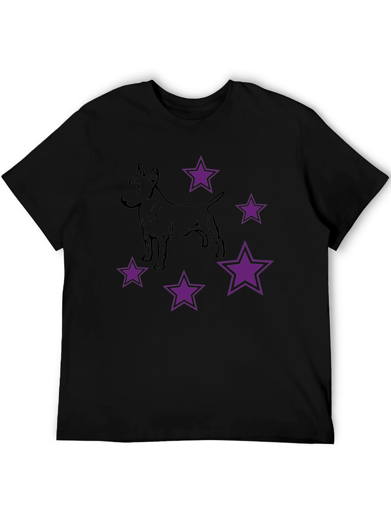 Dog & Stars Graphic T-Shirt