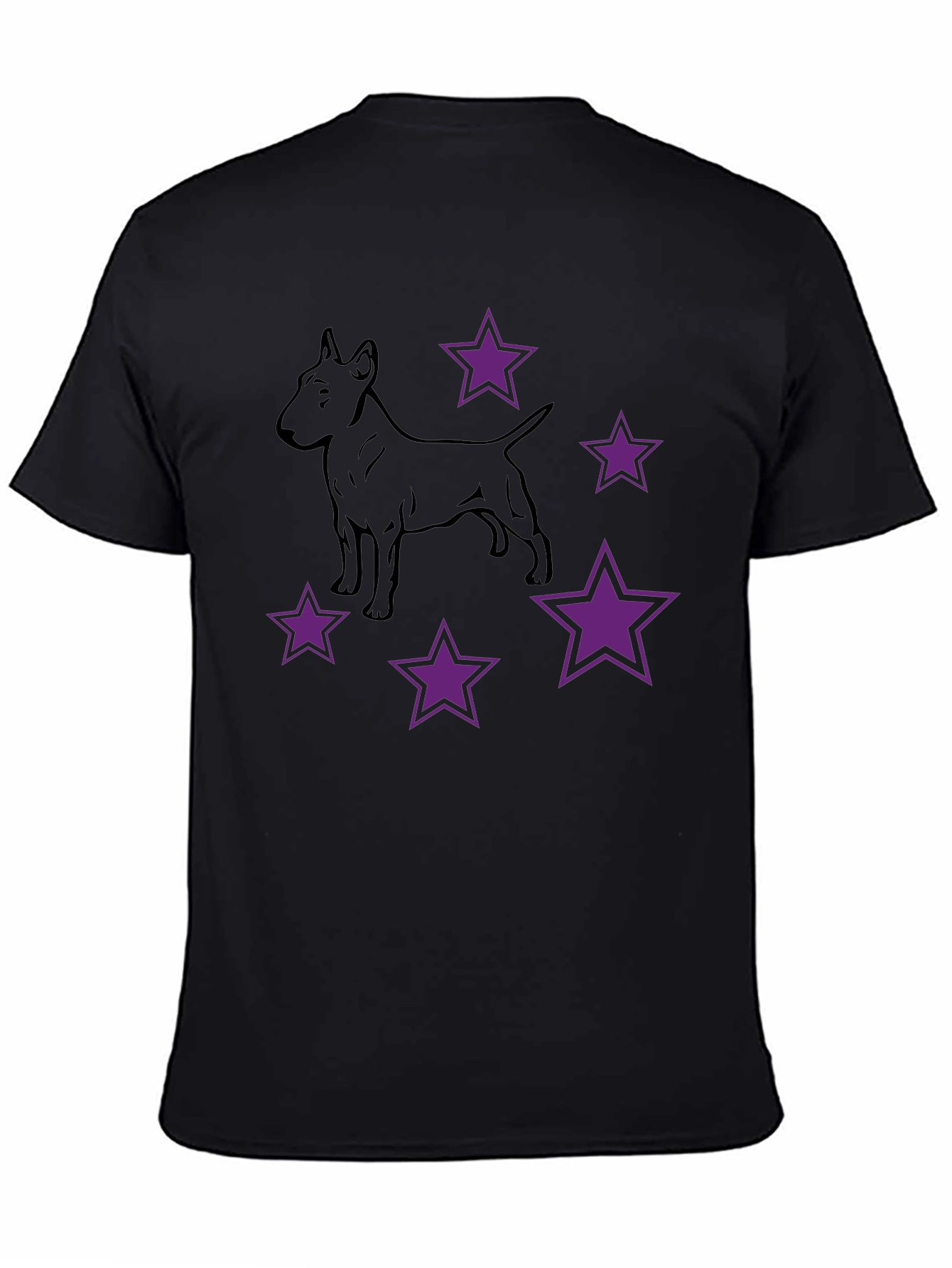 Dog & Stars Graphic T-Shirt
