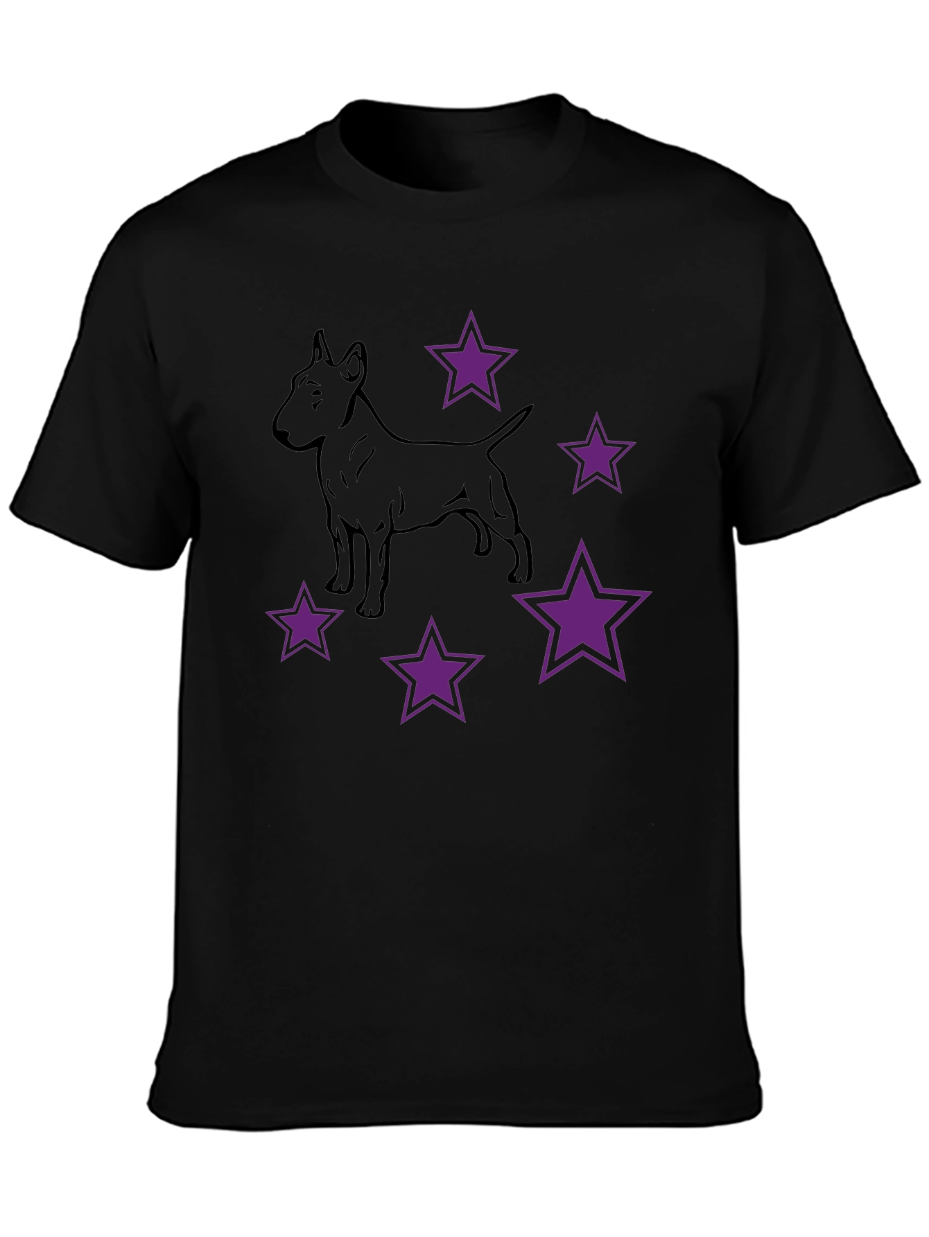 Dog & Stars Graphic T-Shirt