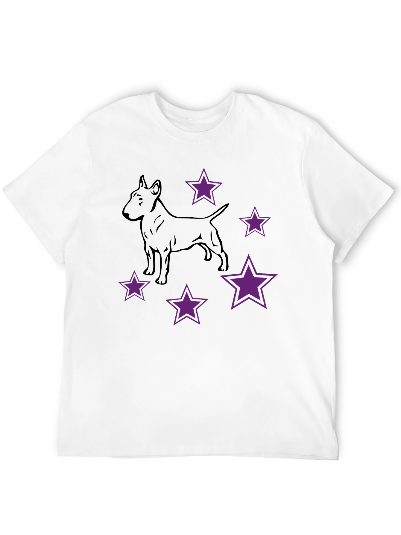 Dog & Stars Graphic T-Shirt