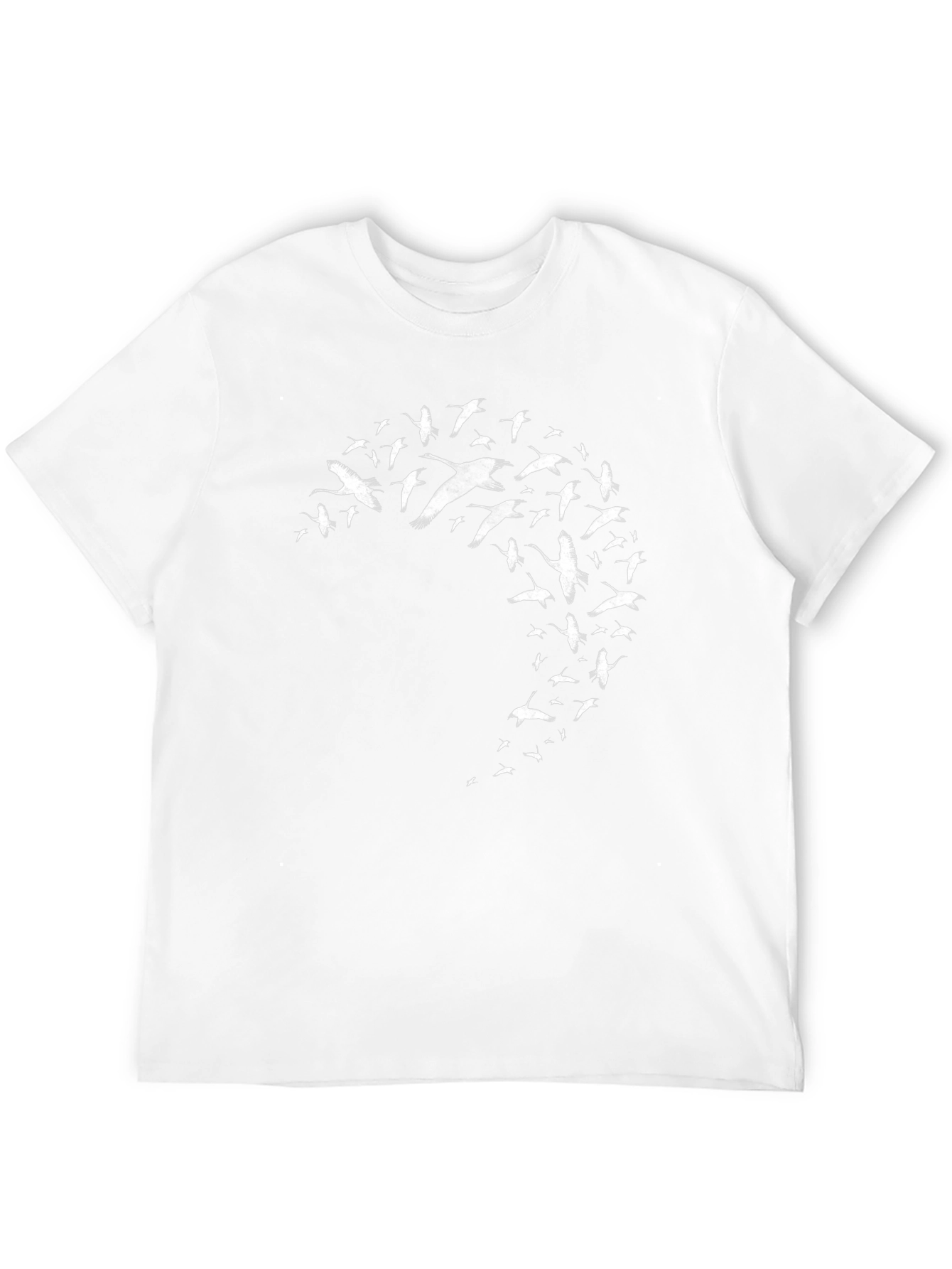 Flying Birds Graphic Black T-Shirt