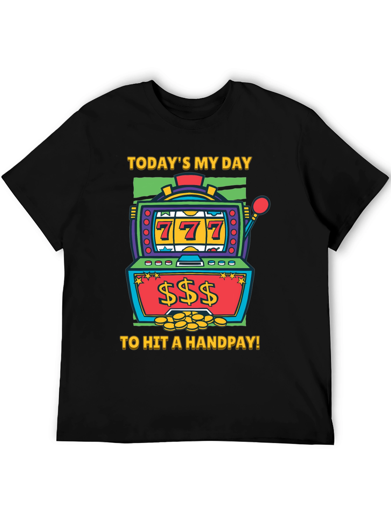 Lucky Day Slot Machine Graphic Tee