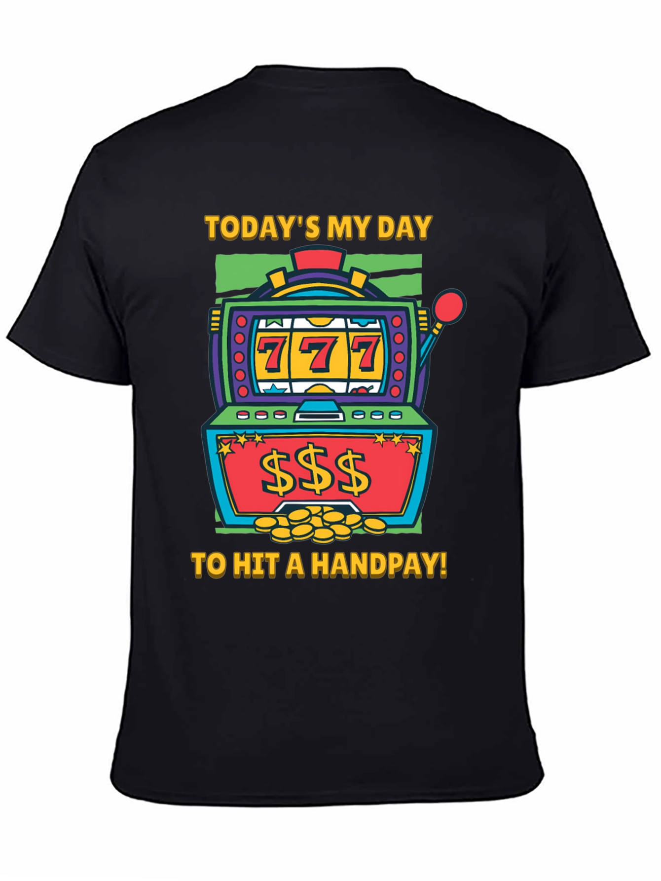 Lucky Day Slot Machine Graphic Tee