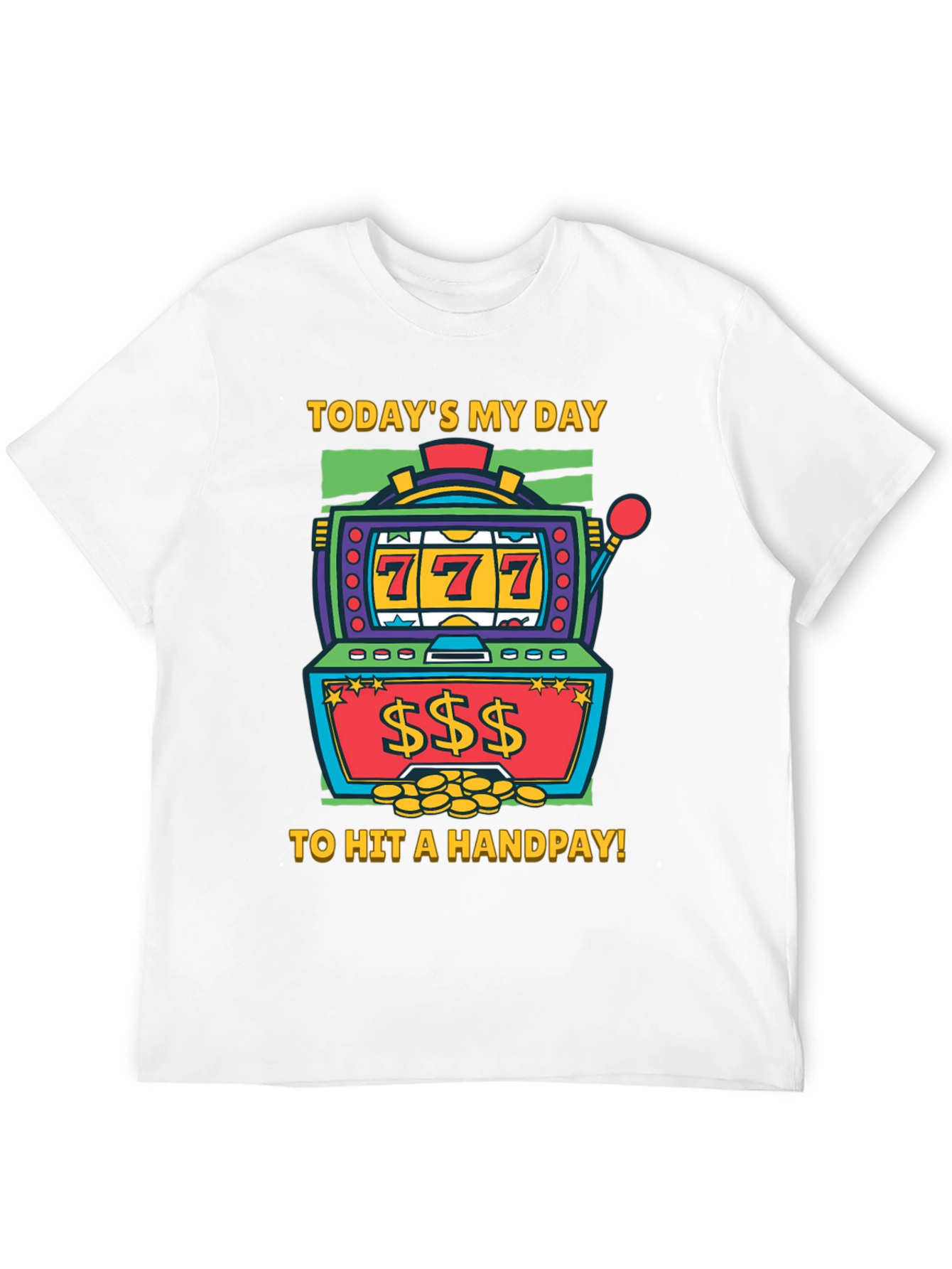 Lucky Day Slot Machine Graphic Tee