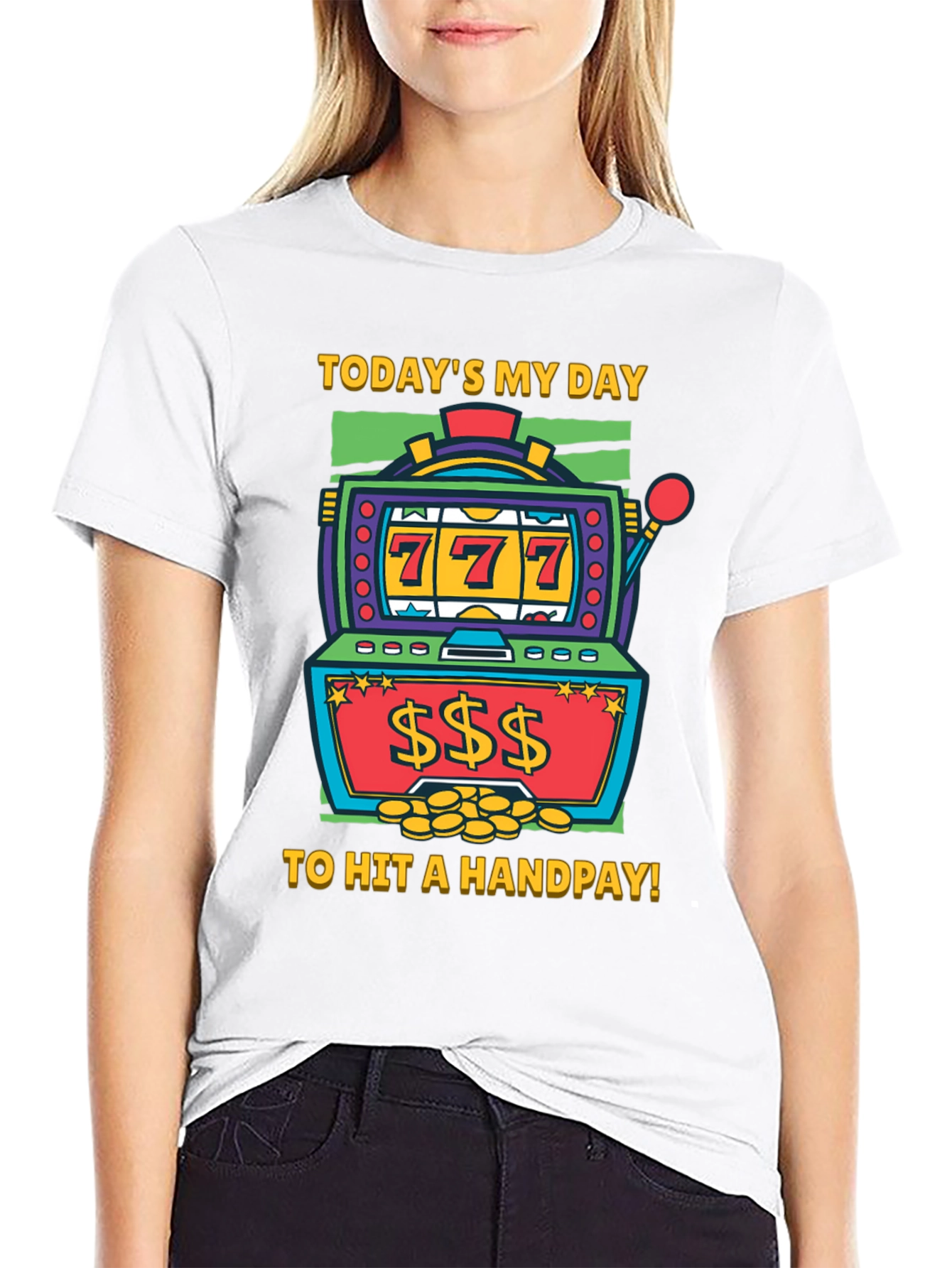Lucky Day Slot Machine Graphic Tee