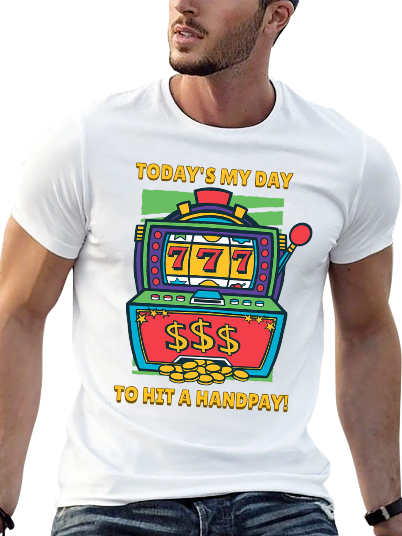 Lucky Day Slot Machine Graphic Tee