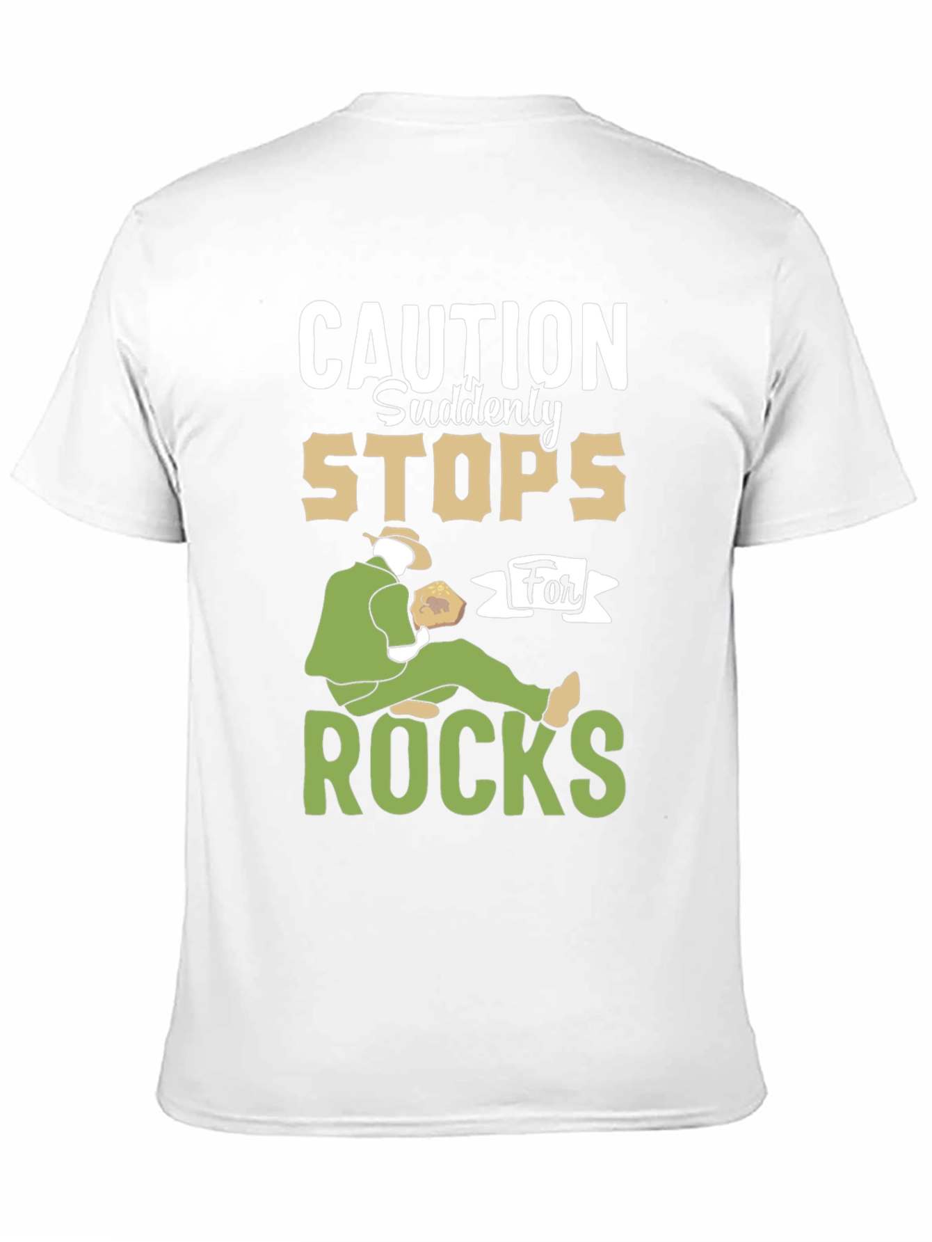 Caution Rocks T-Shirt Novelty Geologist Gift