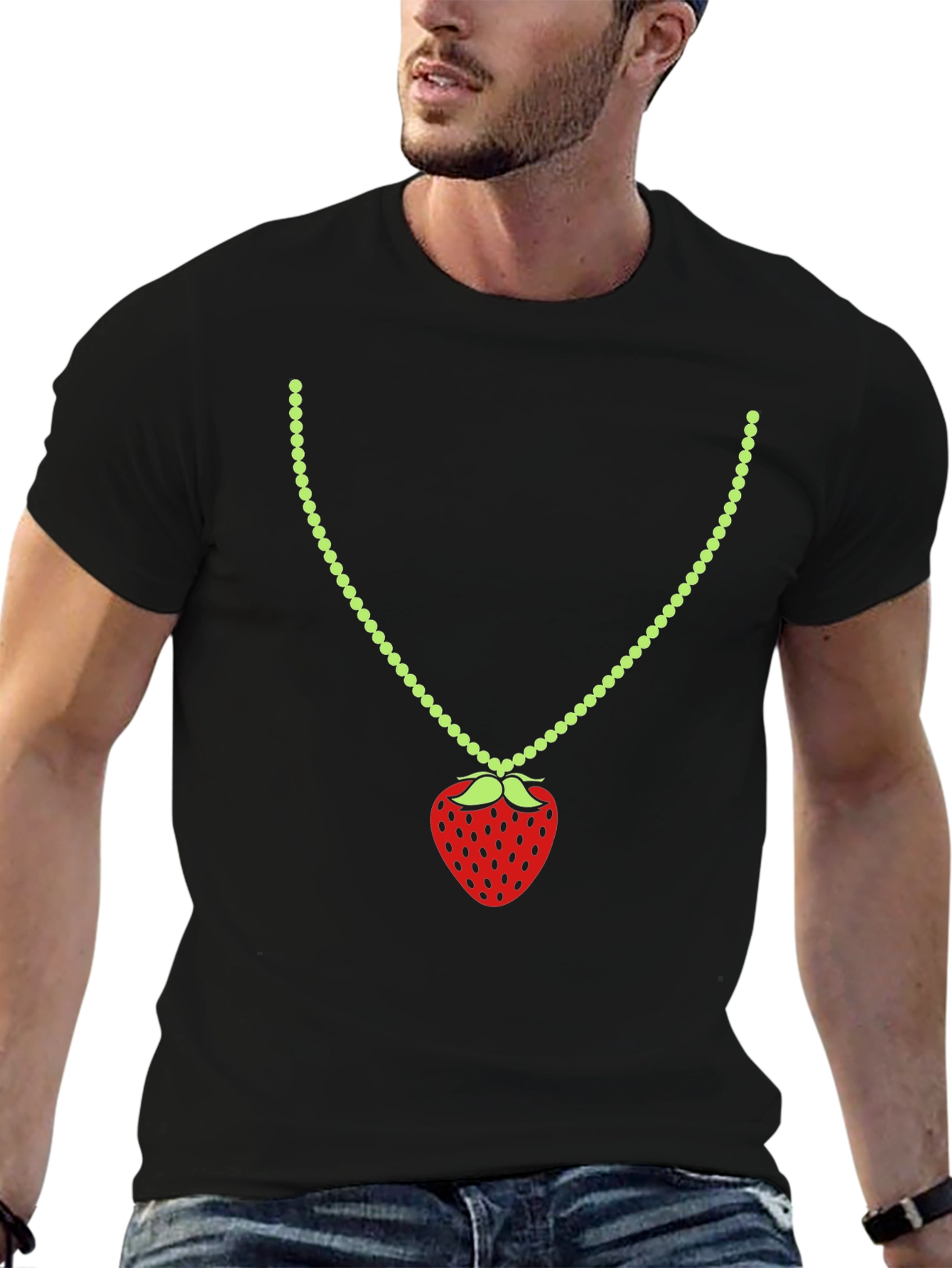 Strawberry Pendant Graphic T-Shirt