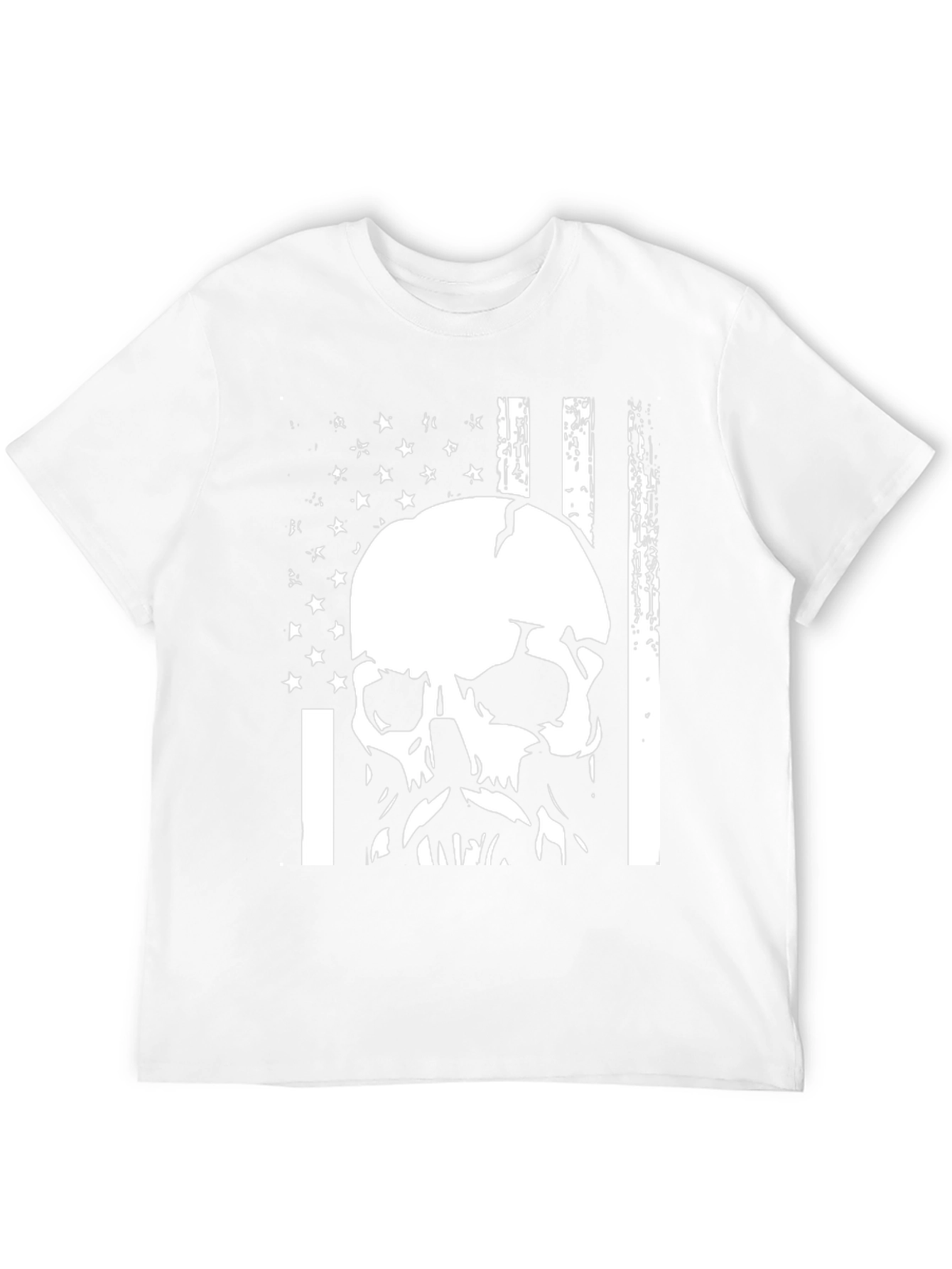 Skull American Flag Graphic Tee
