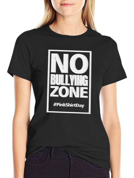 No Bullying Zone Black T-Shirt