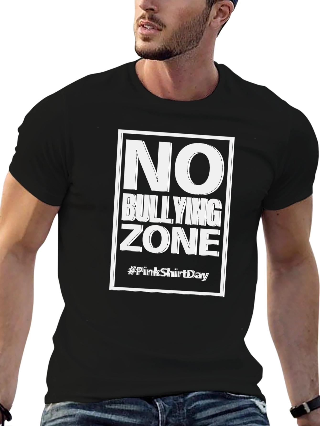 No Bullying Zone Black T-Shirt