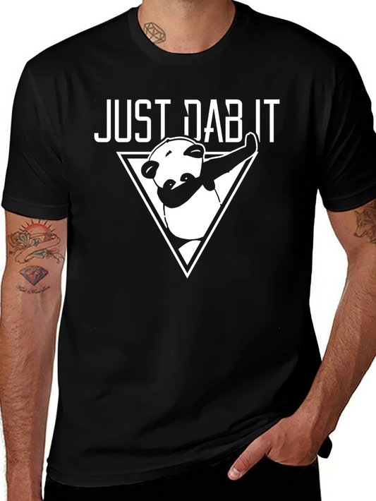Just Dab It Funny Panda Graphic Tee