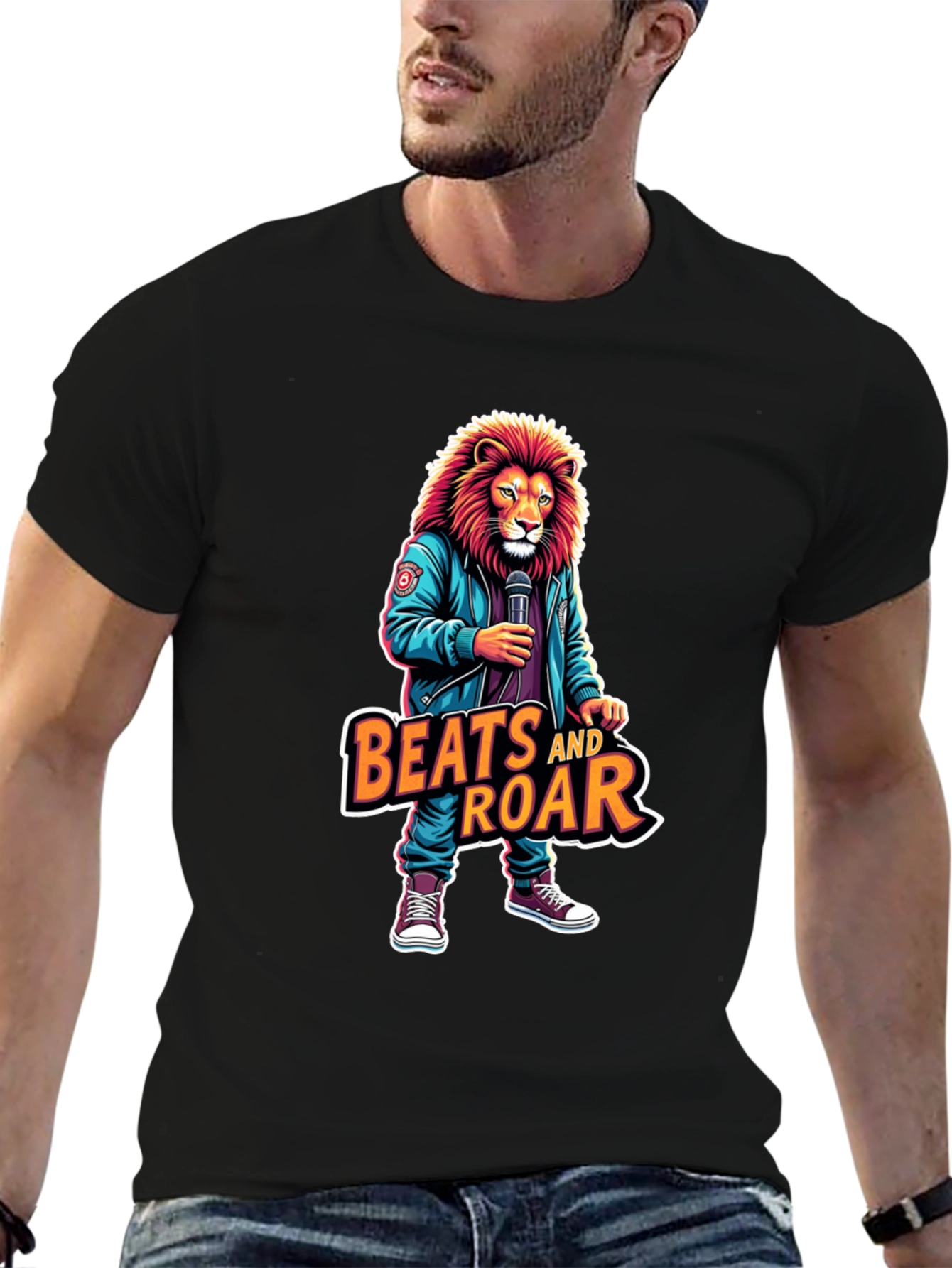 Beats and Roar Lion Graphic Tee