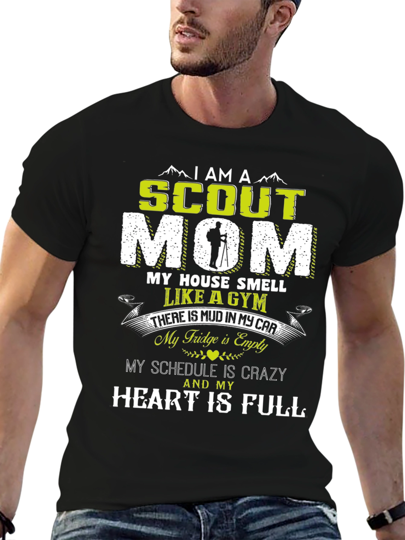 Scout Mom T-Shirt - Crazy Schedule Full Heart