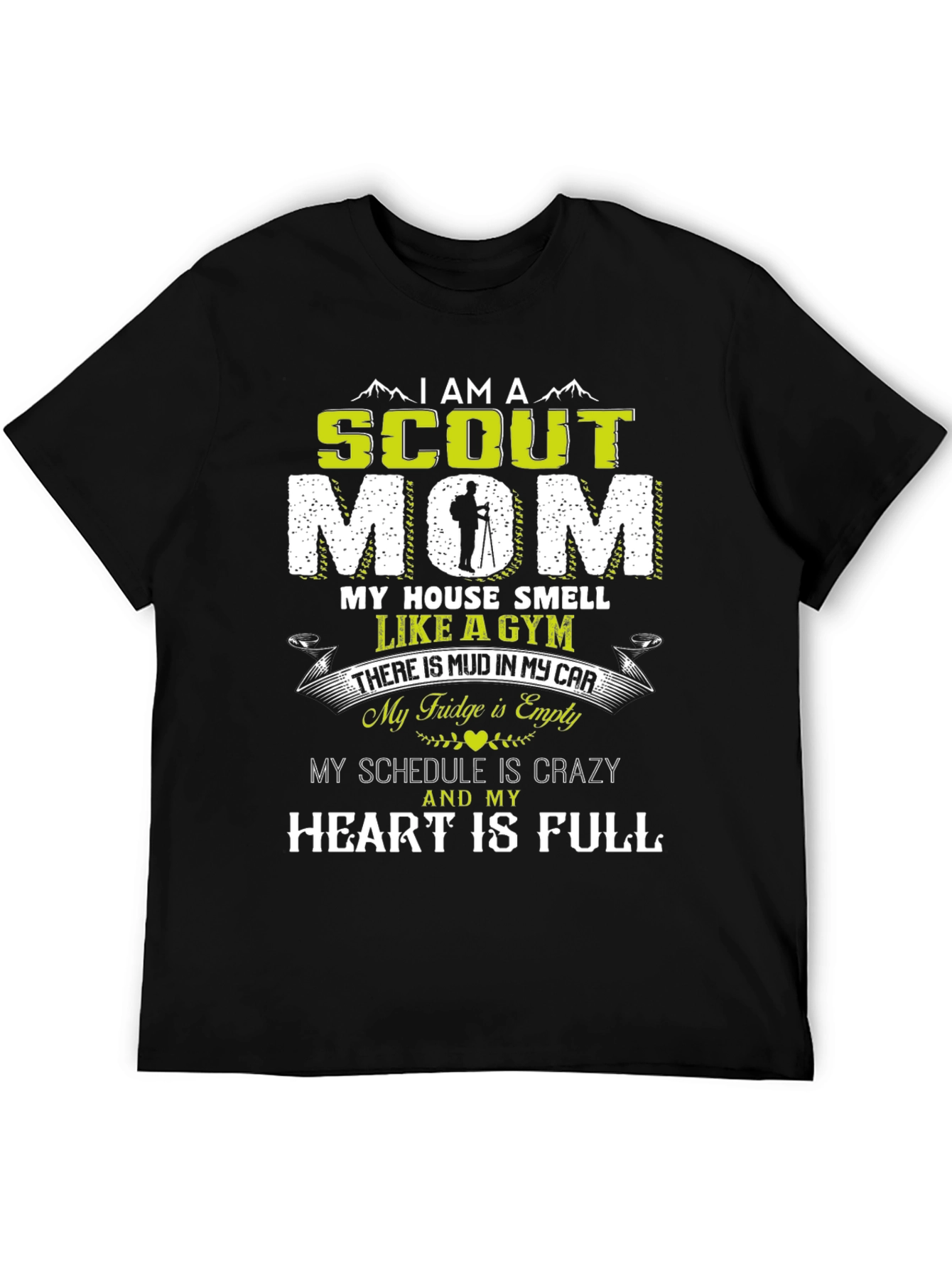 Scout Mom T-Shirt - Crazy Schedule Full Heart