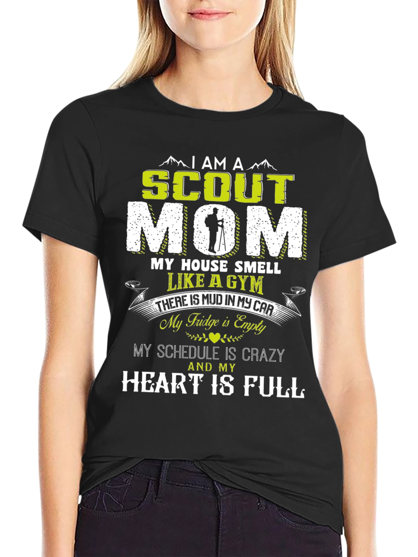 Scout Mom T-Shirt - Crazy Schedule Full Heart