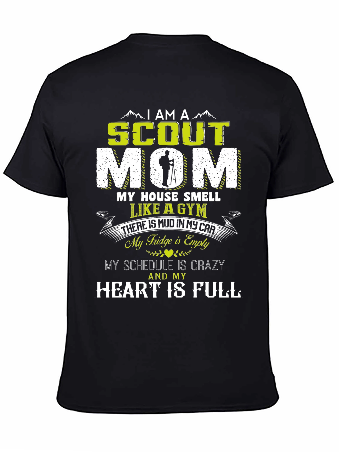 Scout Mom T-Shirt - Crazy Schedule Full Heart