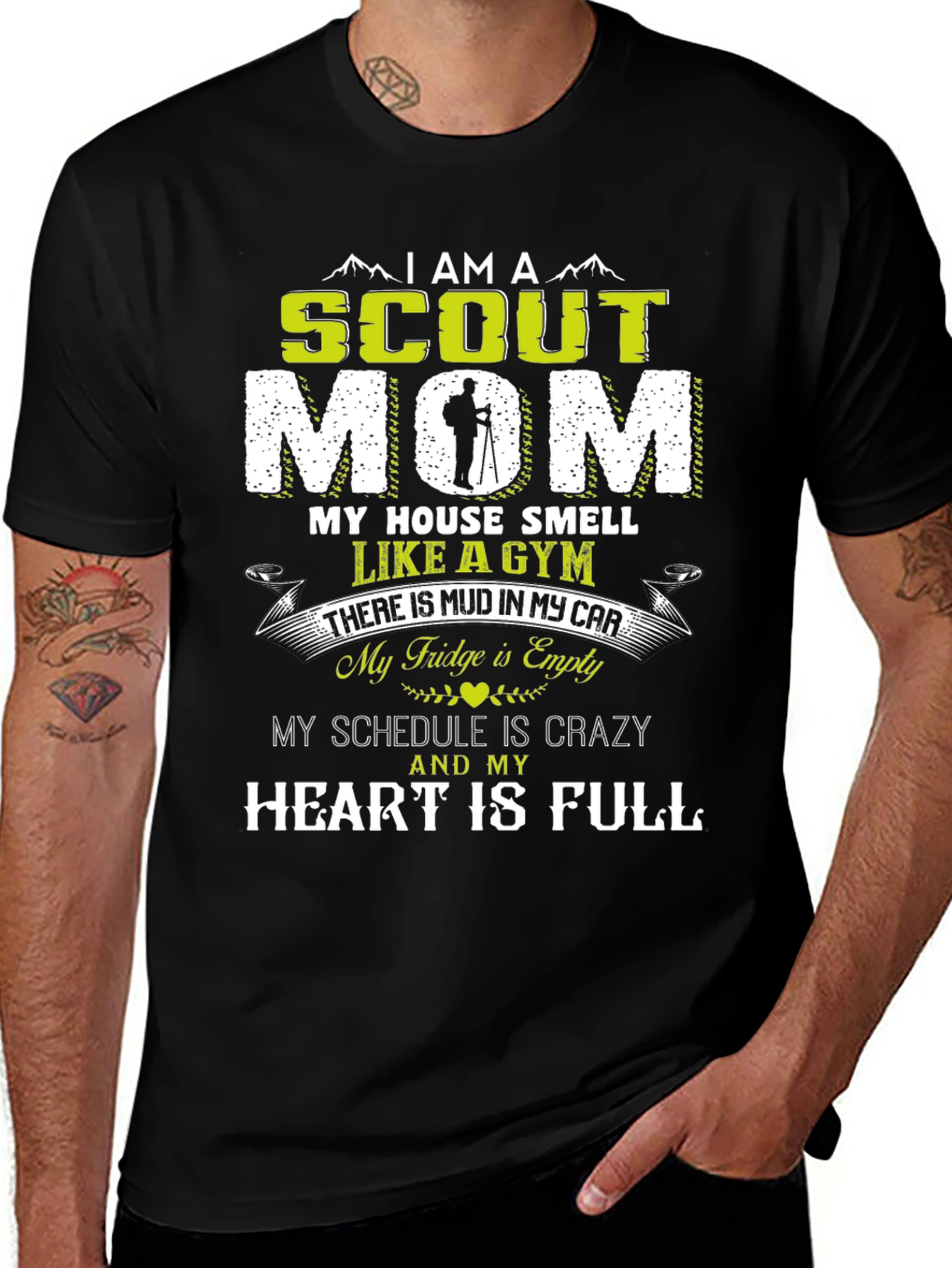 Scout Mom T-Shirt - Crazy Schedule Full Heart