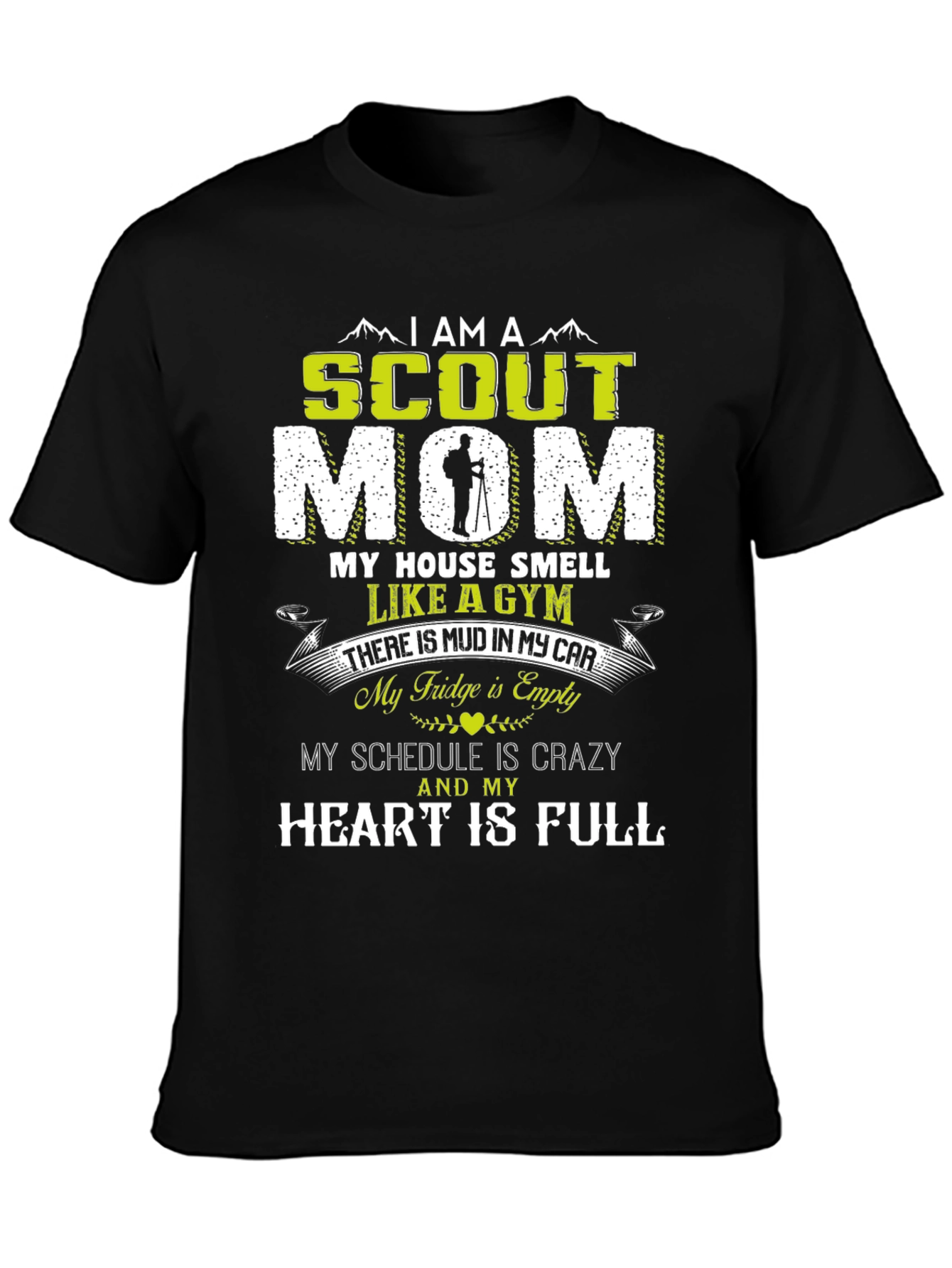 Scout Mom T-Shirt - Crazy Schedule Full Heart