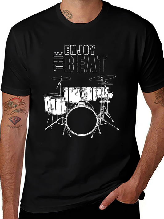 Enjoy The Beat Drum Set T-Shirt