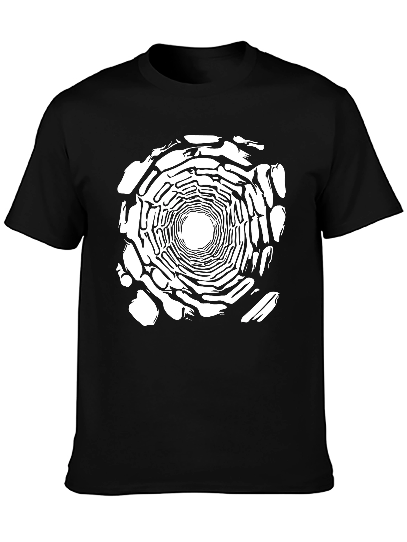 Optical Illusion T-Shirt - Abstract Vortex Design