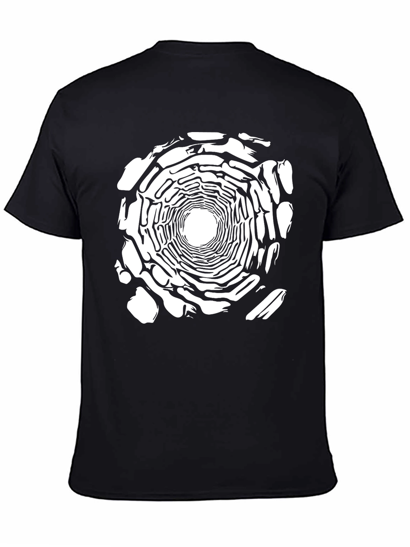 Optical Illusion T-Shirt - Abstract Vortex Design
