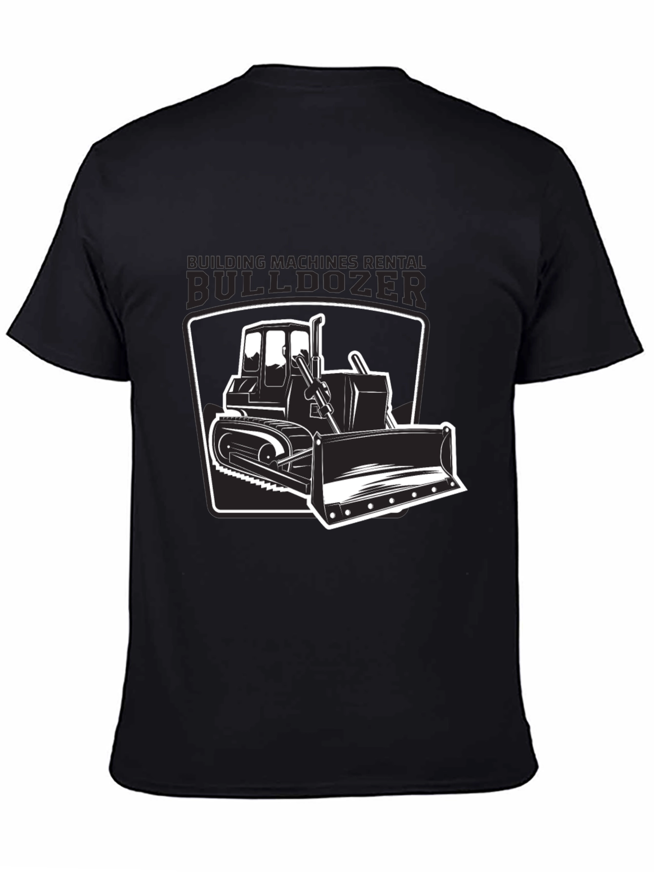 Bulldozer Graphic T-Shirt - Construction Vehicle Tee