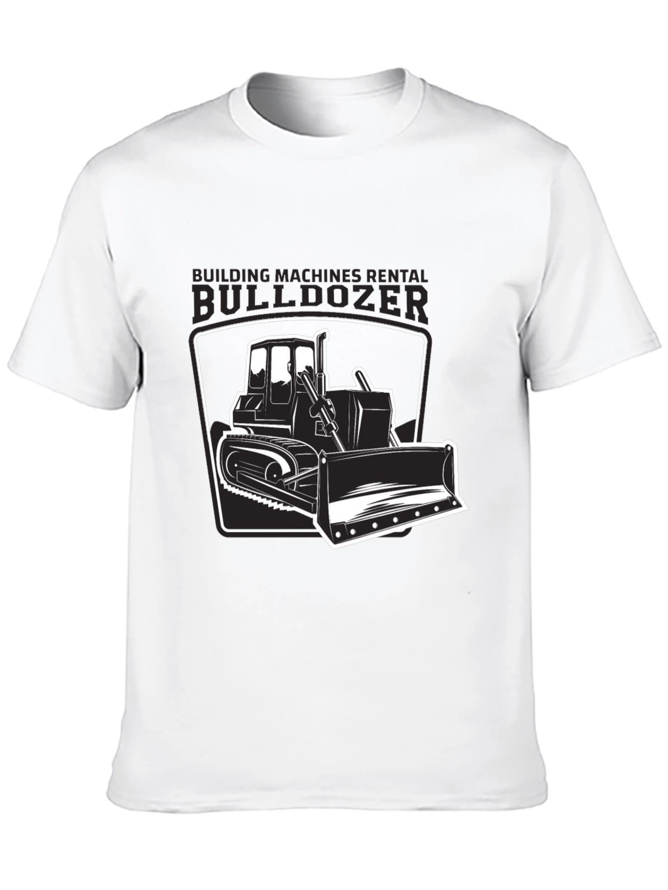 Bulldozer Graphic T-Shirt - Construction Vehicle Tee