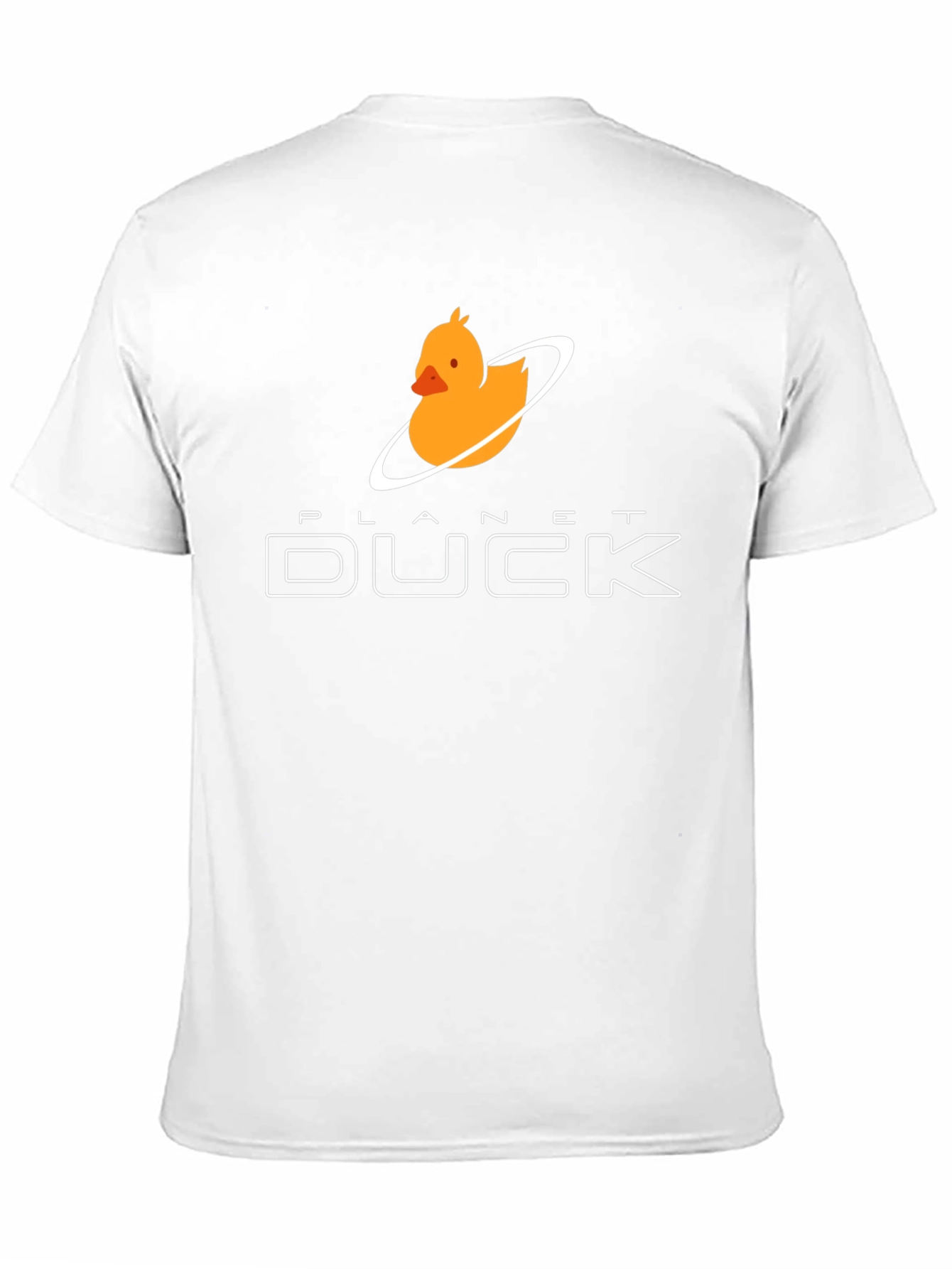 Planet Duck Graphic Tee - Fun Casual Black T-Shirt