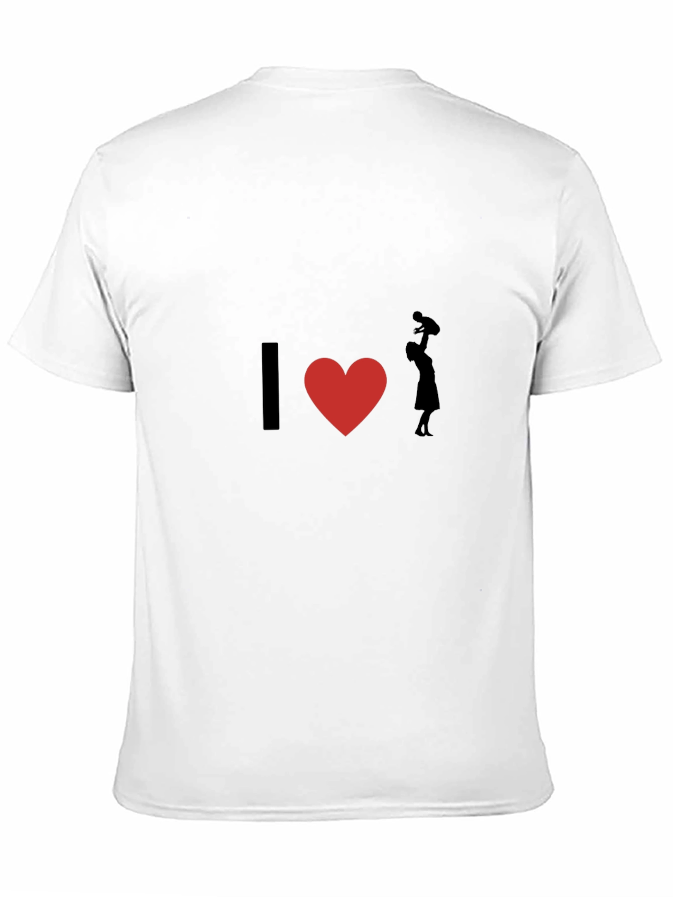 I Love Mom T-Shirt - Black Graphic Tee