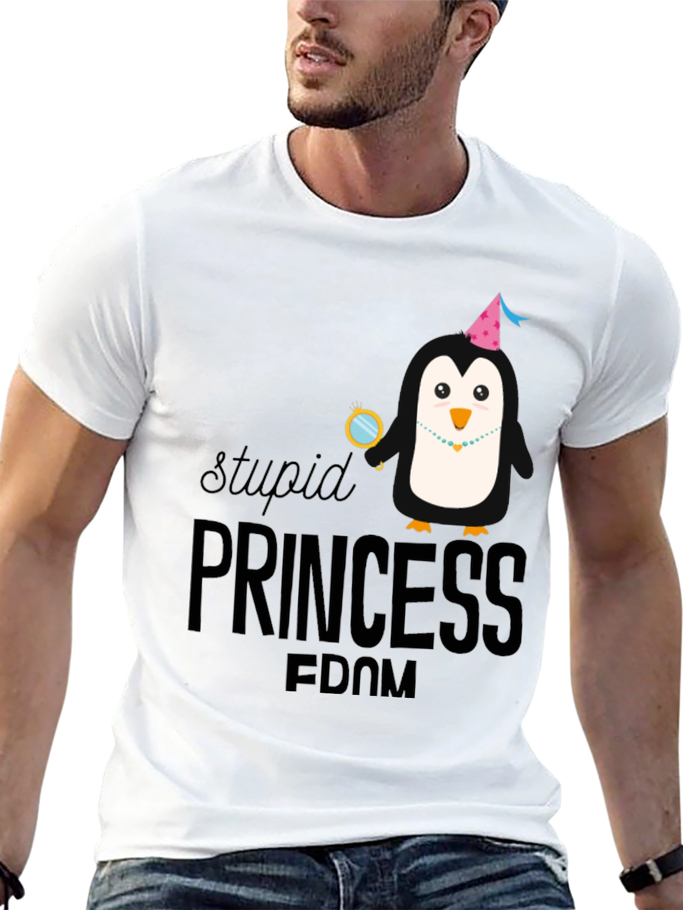 Stupid Princess Penguin T-Shirt