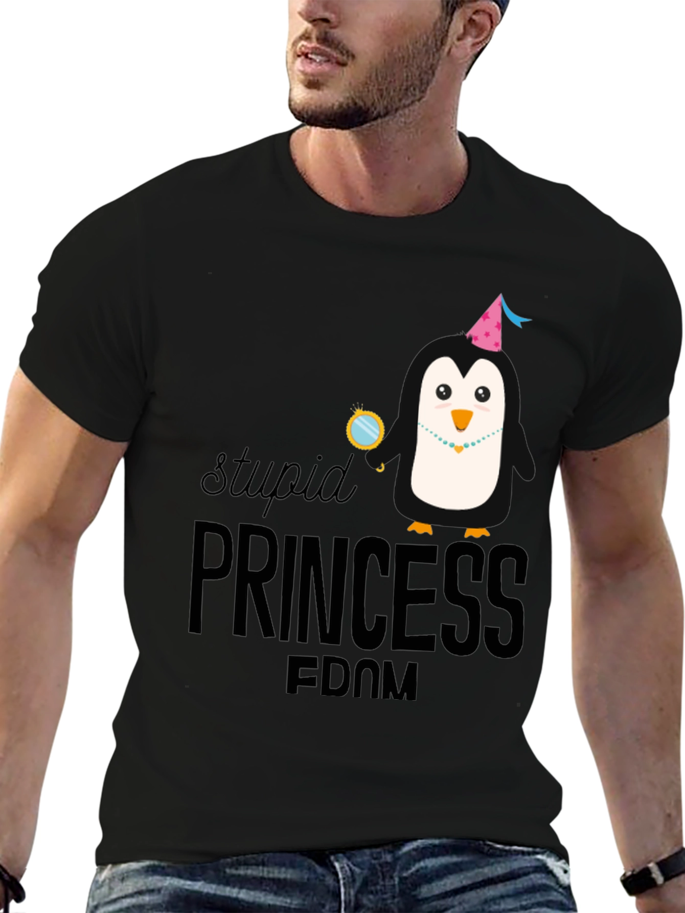 Stupid Princess Penguin T-Shirt