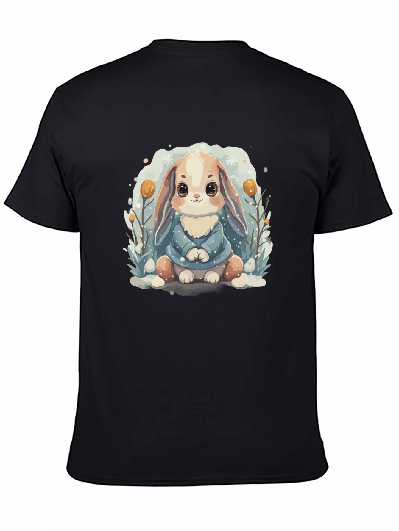 Cute Bunny Graphic Tee - Soft Cotton Blend
