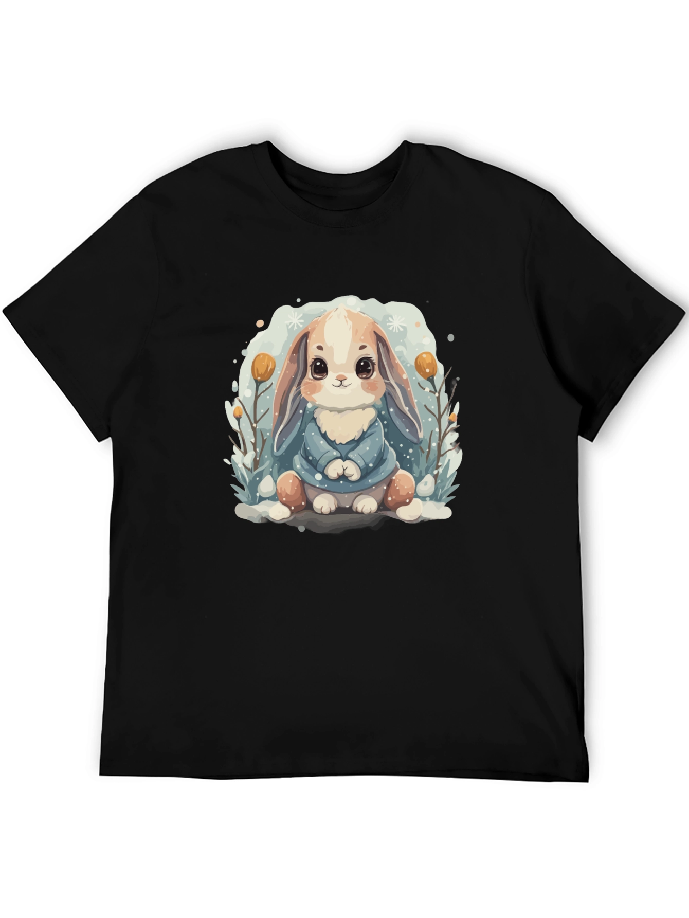 Cute Bunny Graphic Tee - Soft Cotton Blend