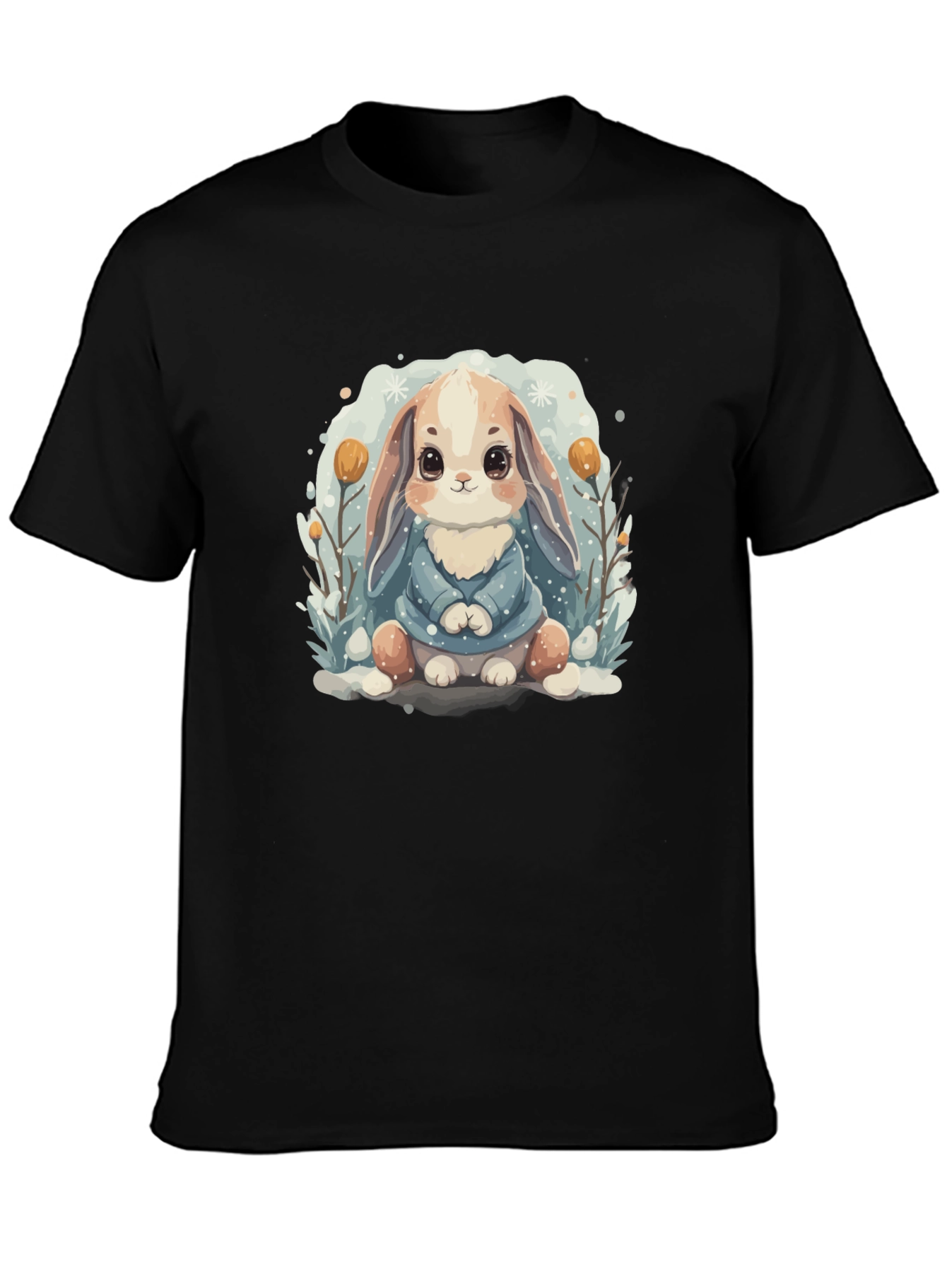 Cute Bunny Graphic Tee - Soft Cotton Blend