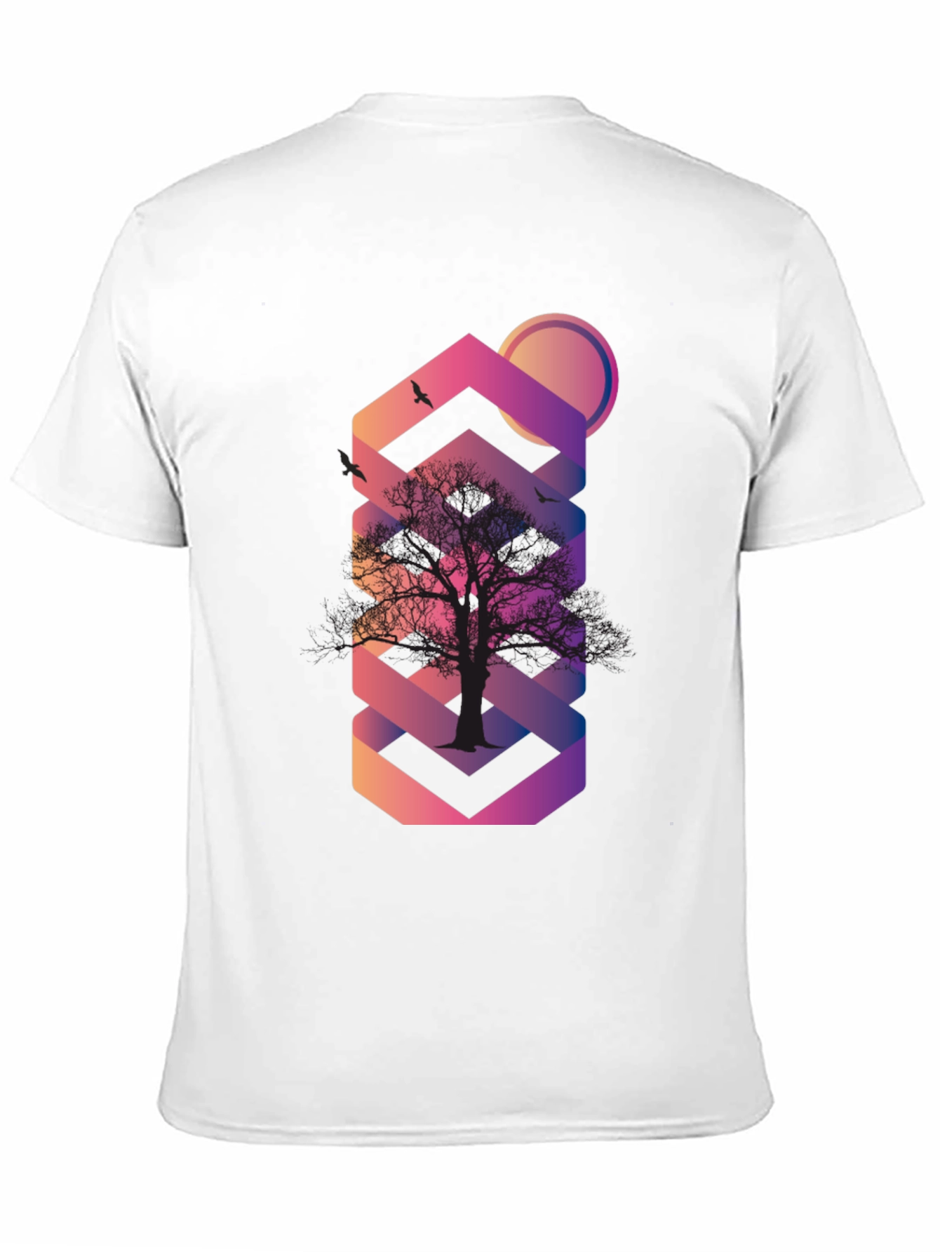 Abstract Tree Graphic T-Shirt