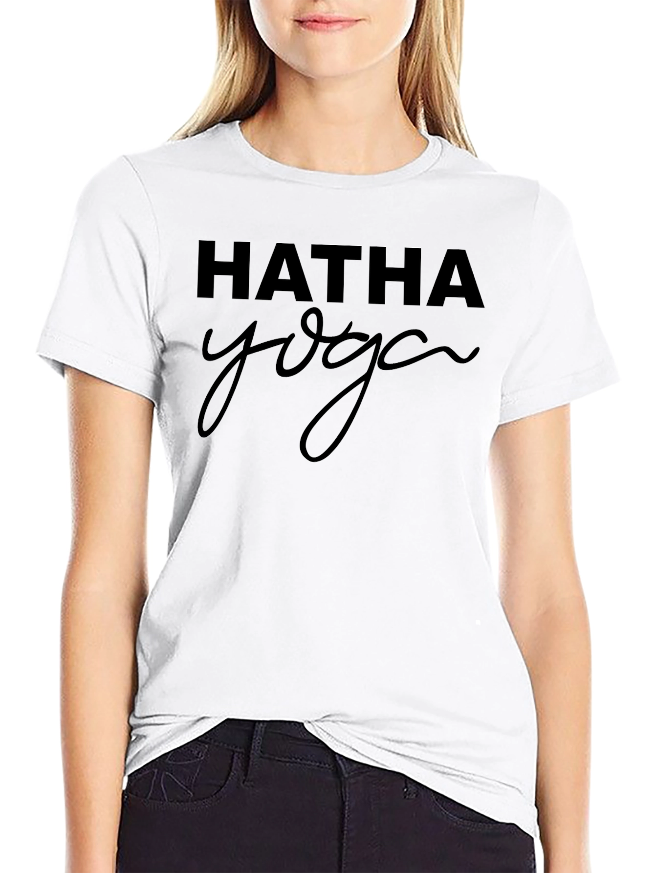Hatha Yoga Black T-Shirt