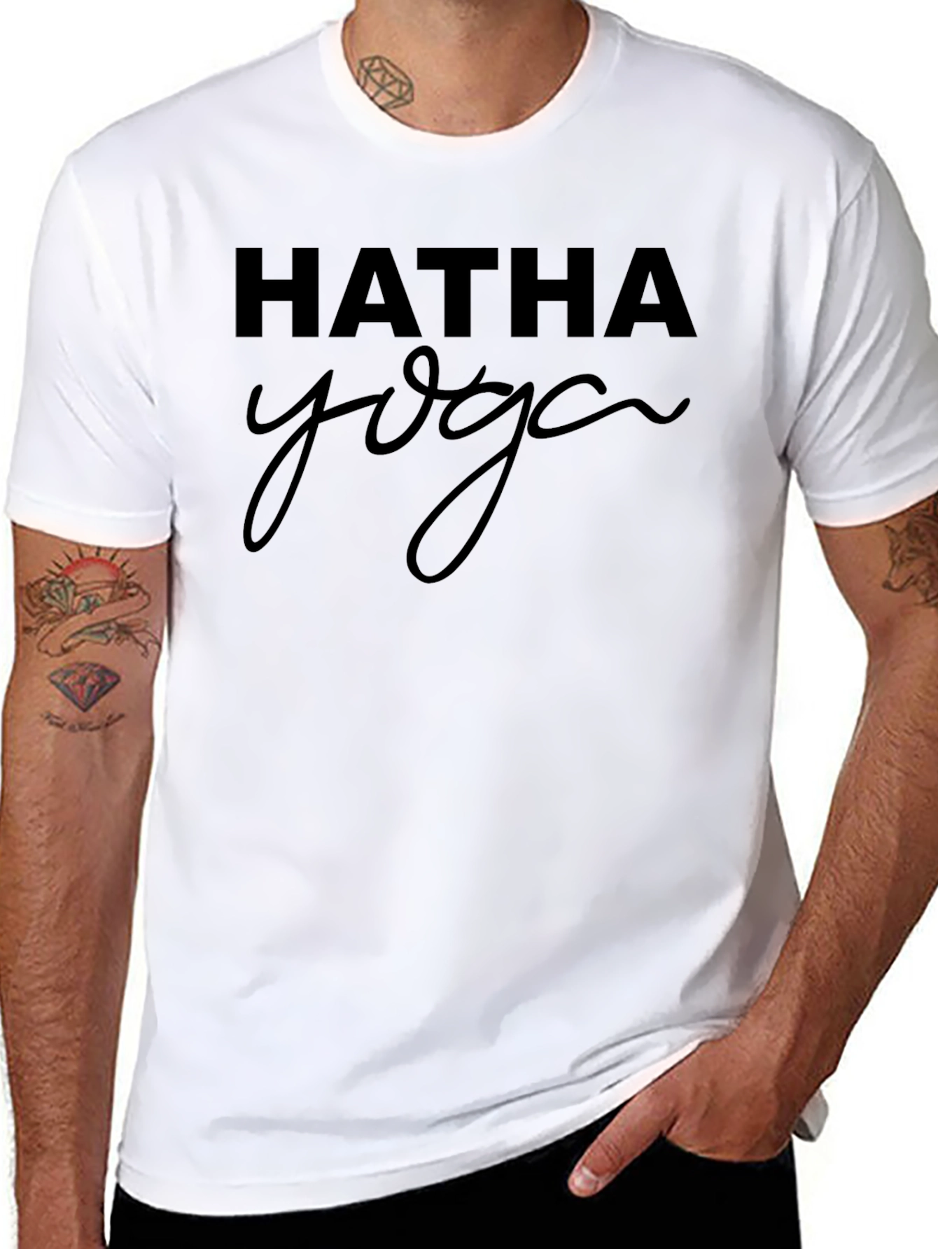 Hatha Yoga Black T-Shirt