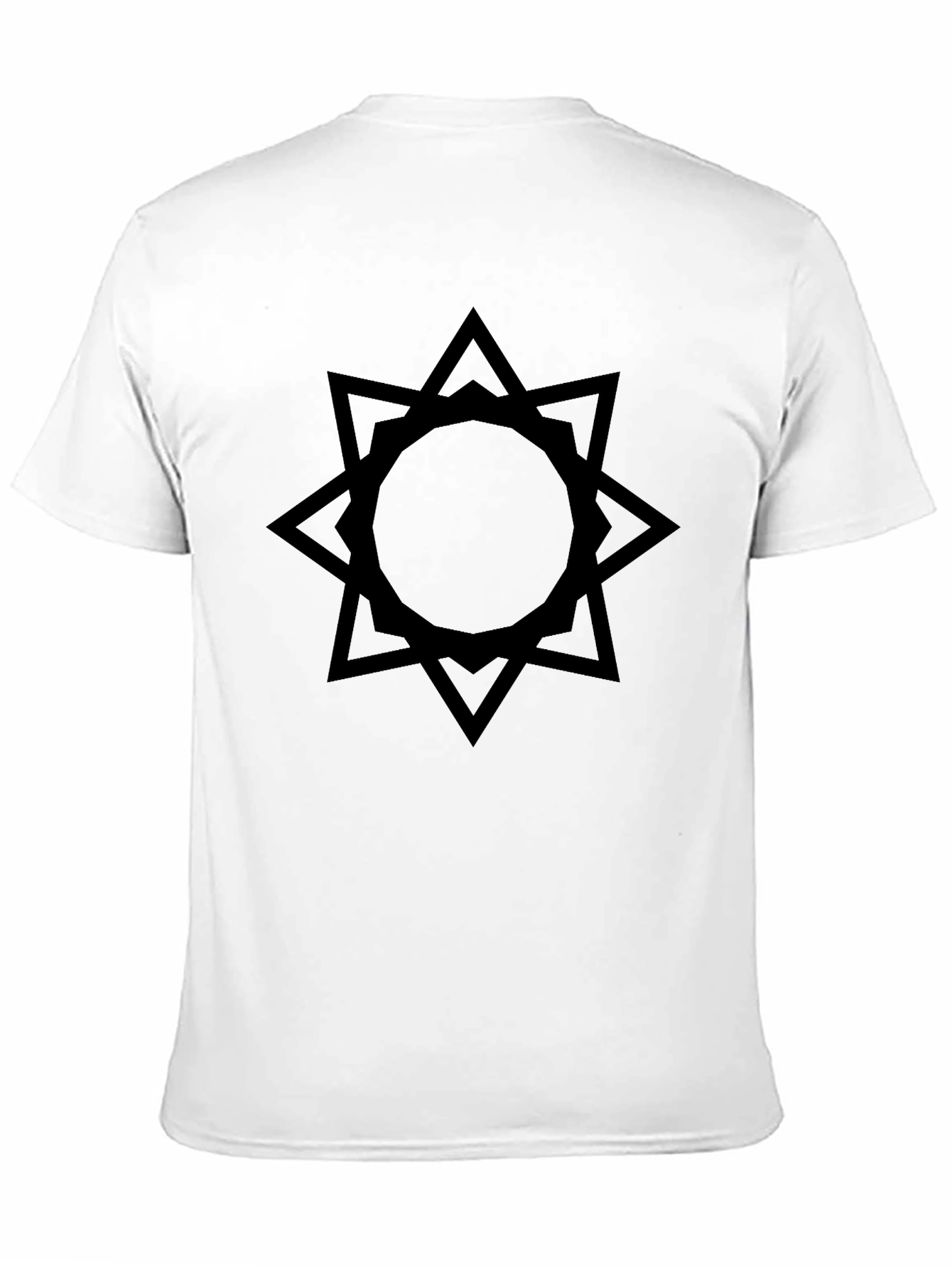 Black Starburst Graphic Tee - Stylish Mens Casual Shirt