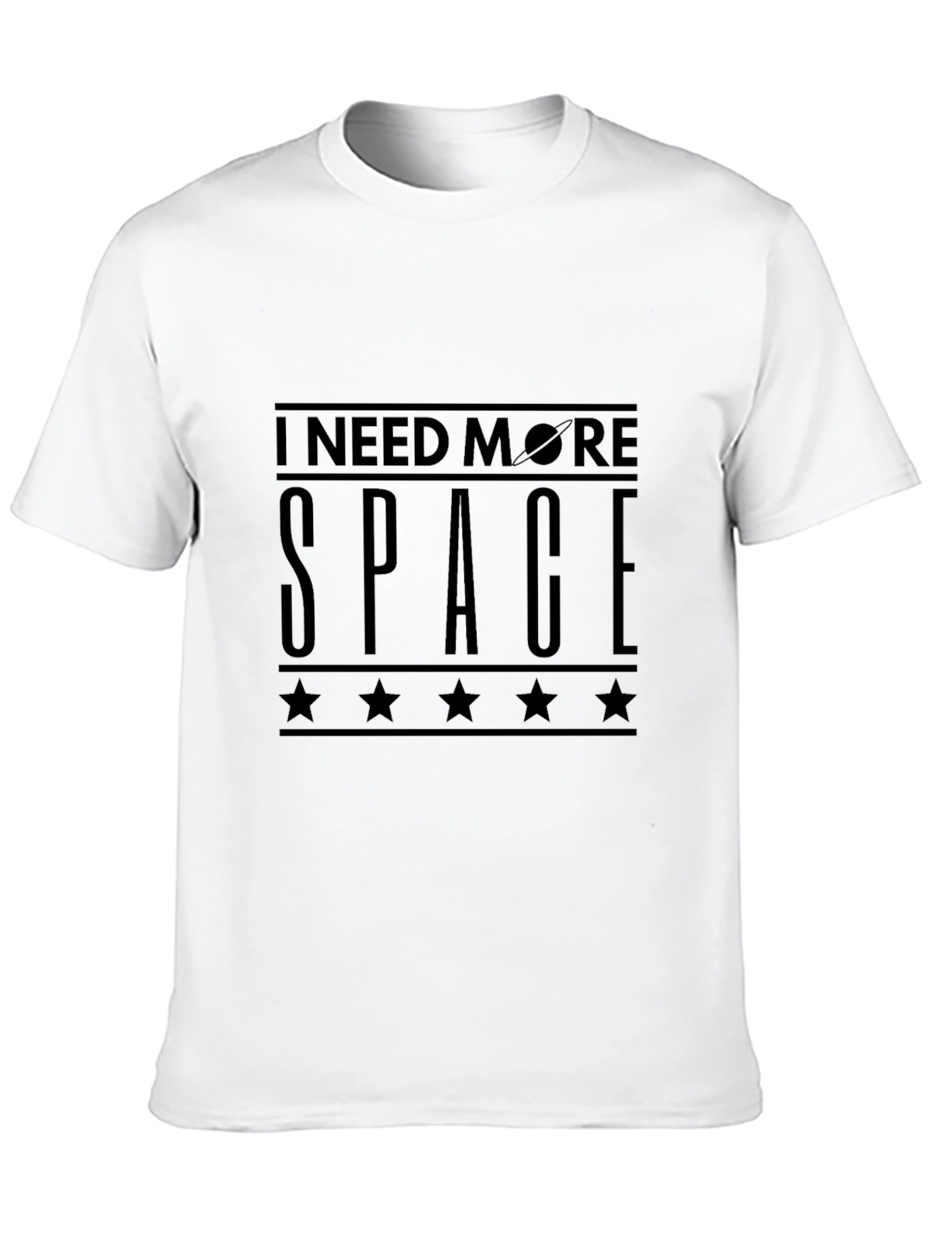 I Need More Space T-Shirt - Black Cotton