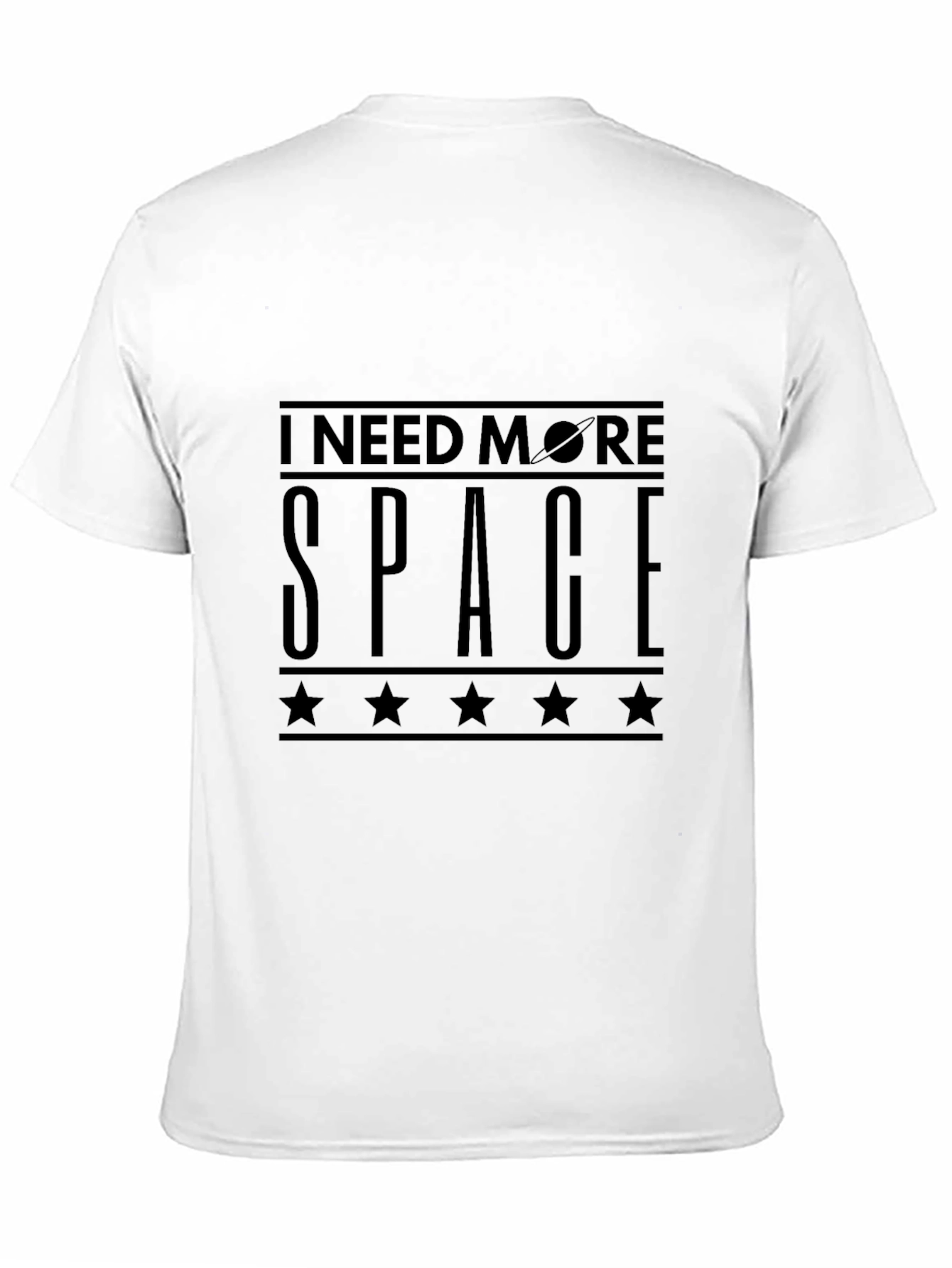 I Need More Space T-Shirt - Black Cotton