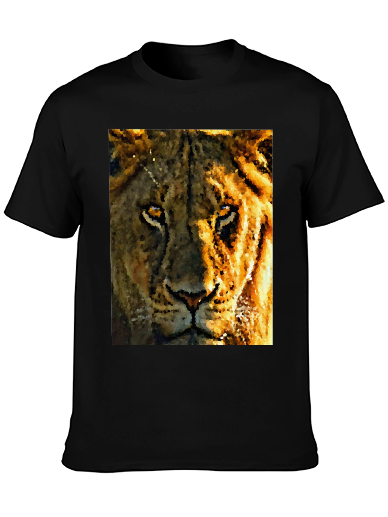Lion Graphic Tee - Bold Animal Print T-Shirt