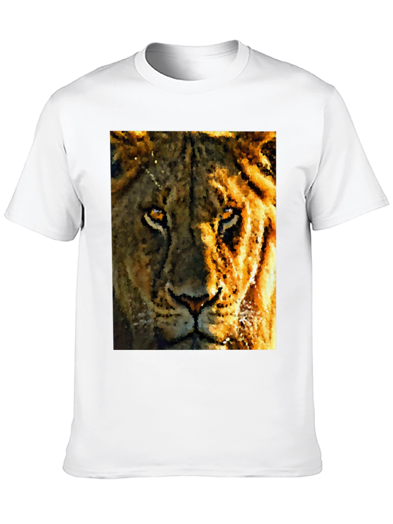 Lion Graphic Tee - Bold Animal Print T-Shirt