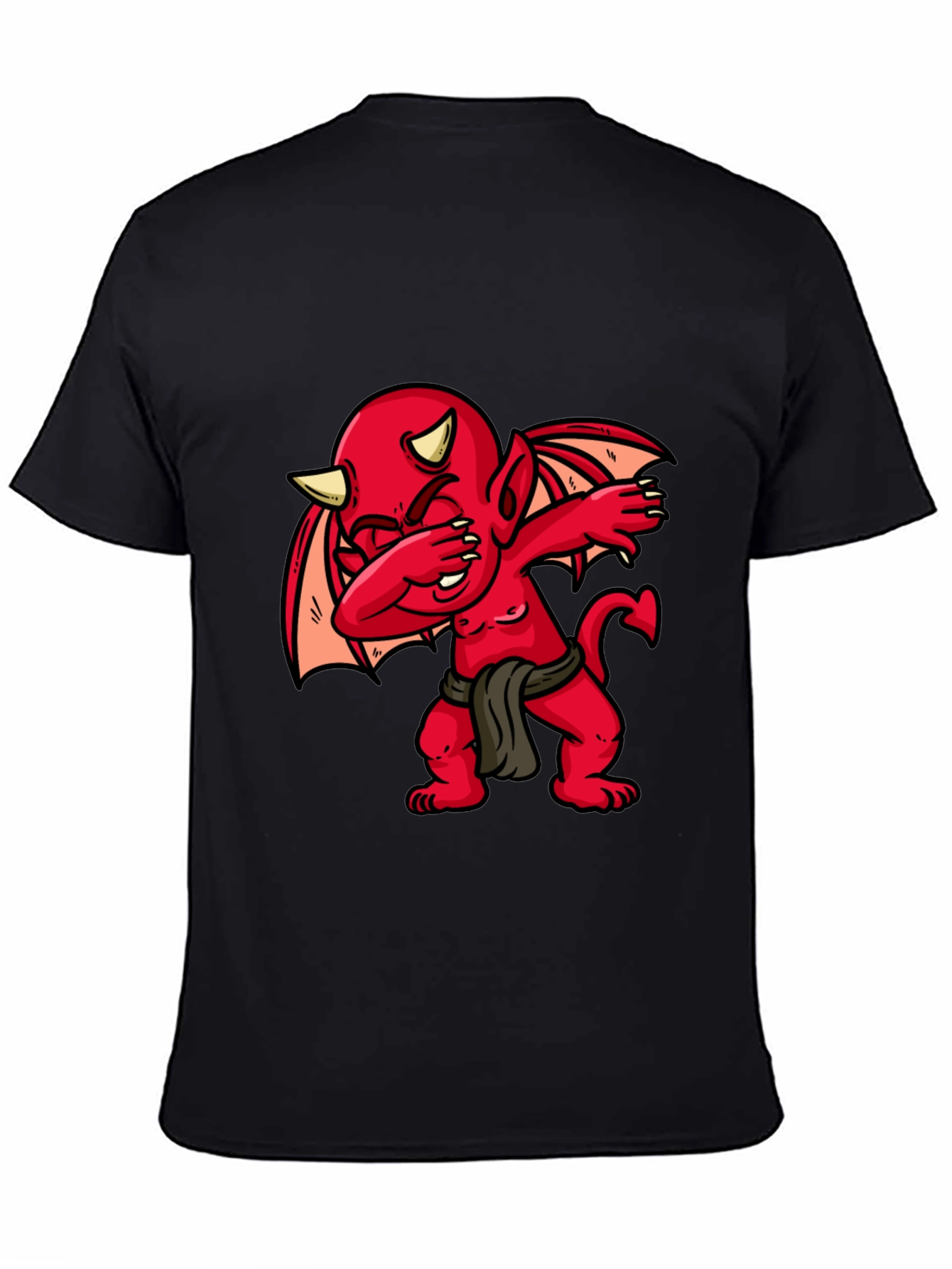 Dabbing Devil Graphic Tee - Mens Black T-Shirt