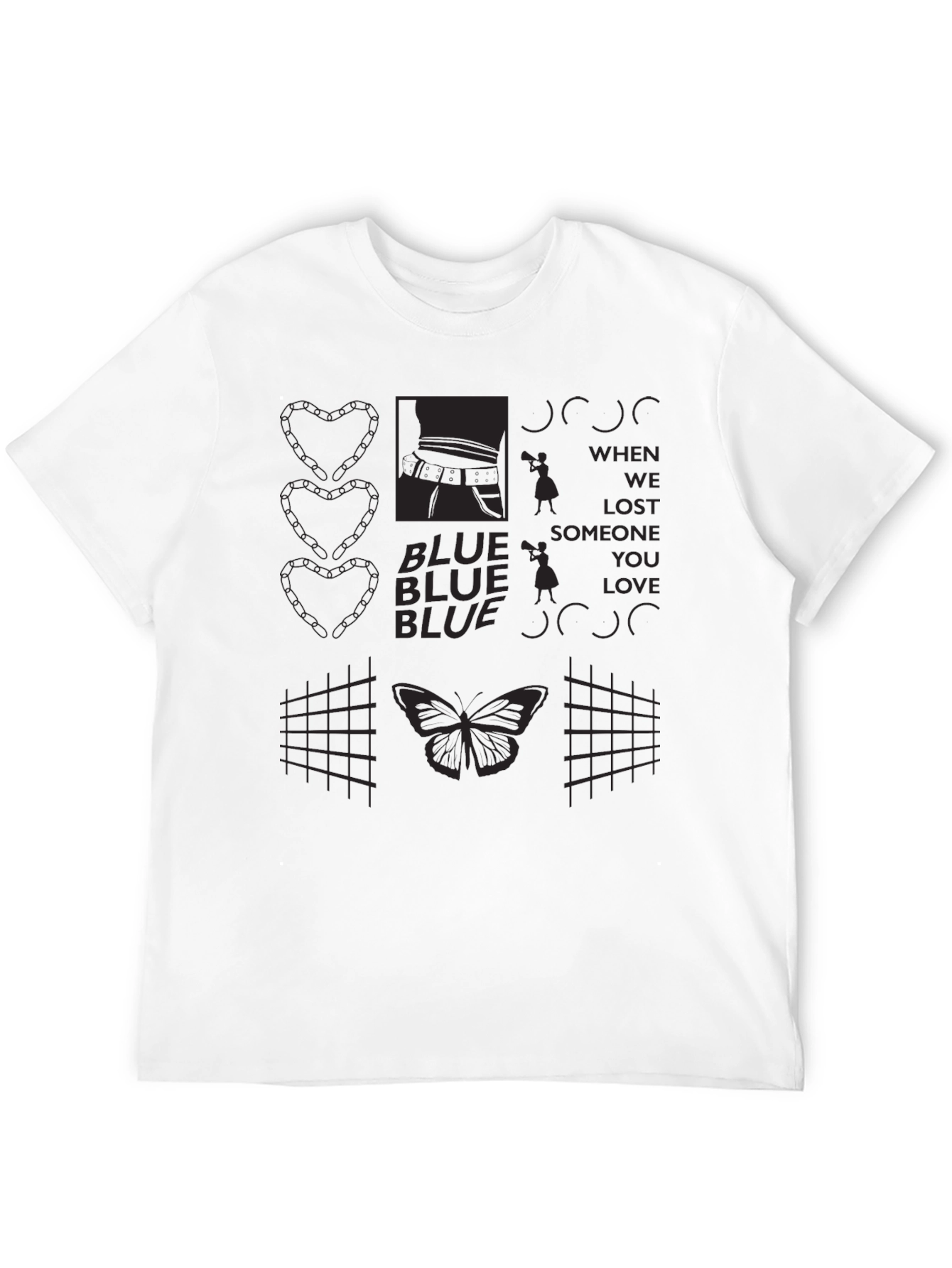 Graphic Tee: Abstract Butterfly Design