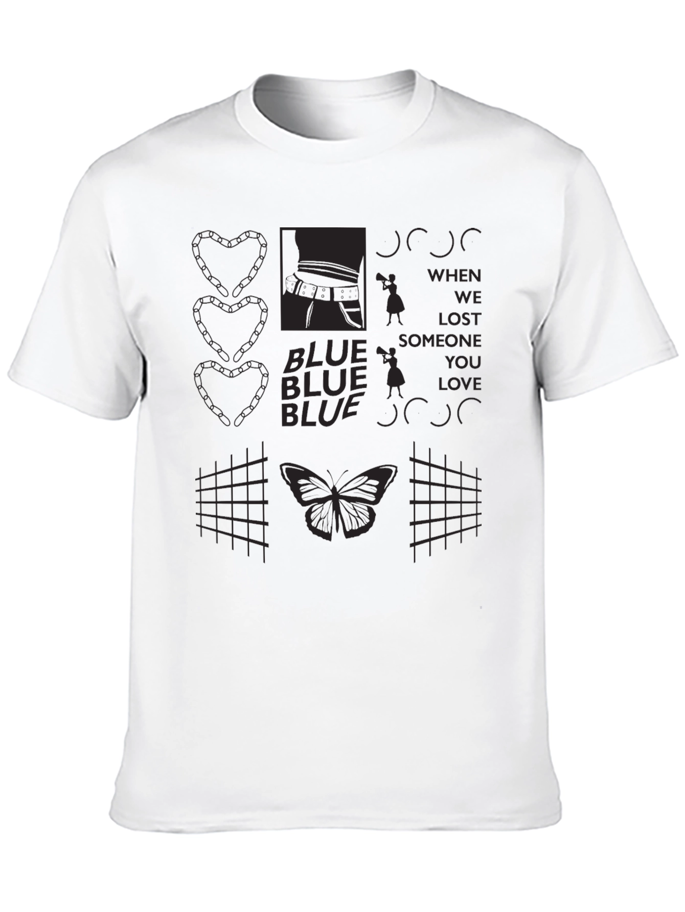 Graphic Tee: Abstract Butterfly Design