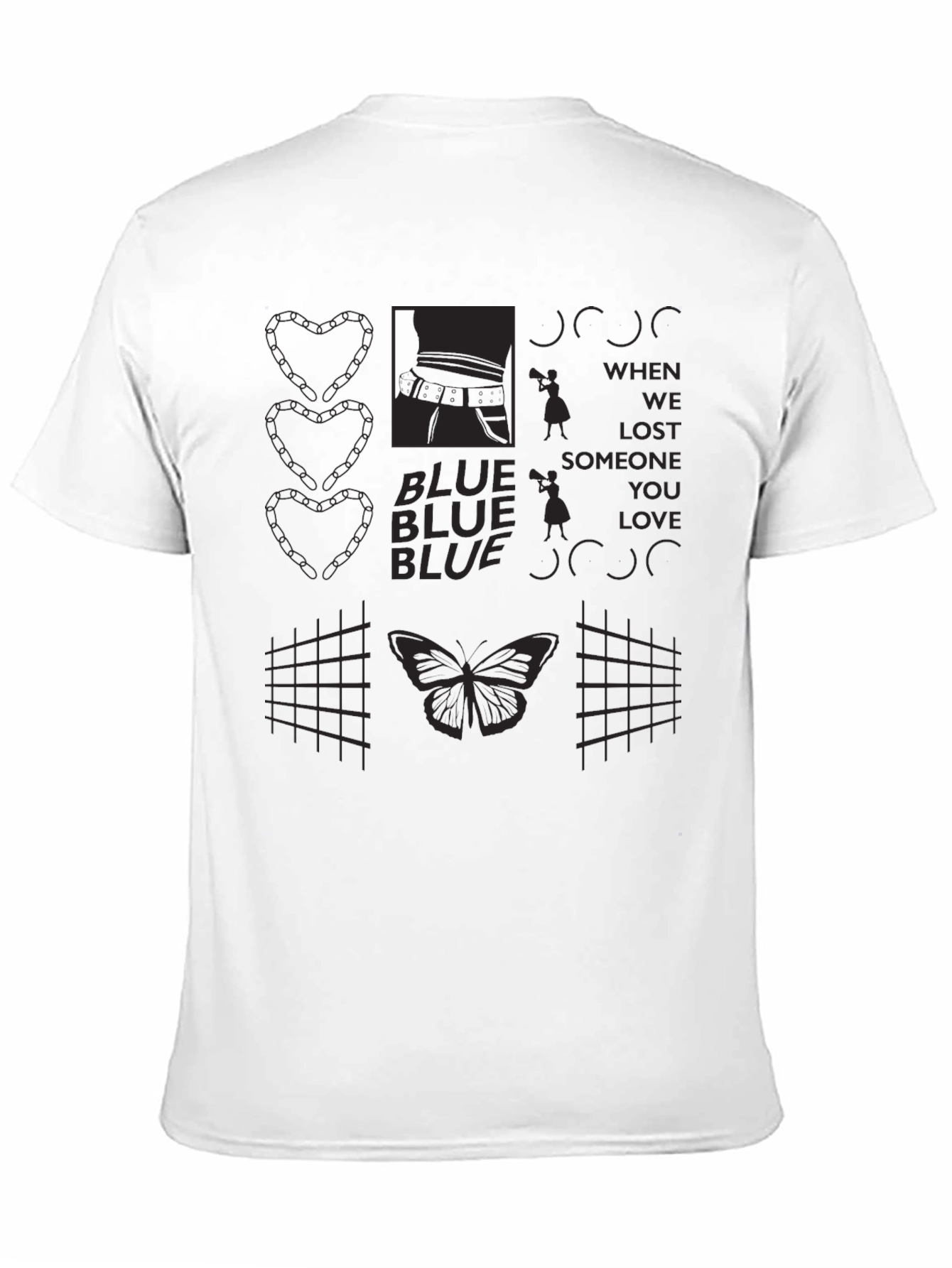 Graphic Tee: Abstract Butterfly Design