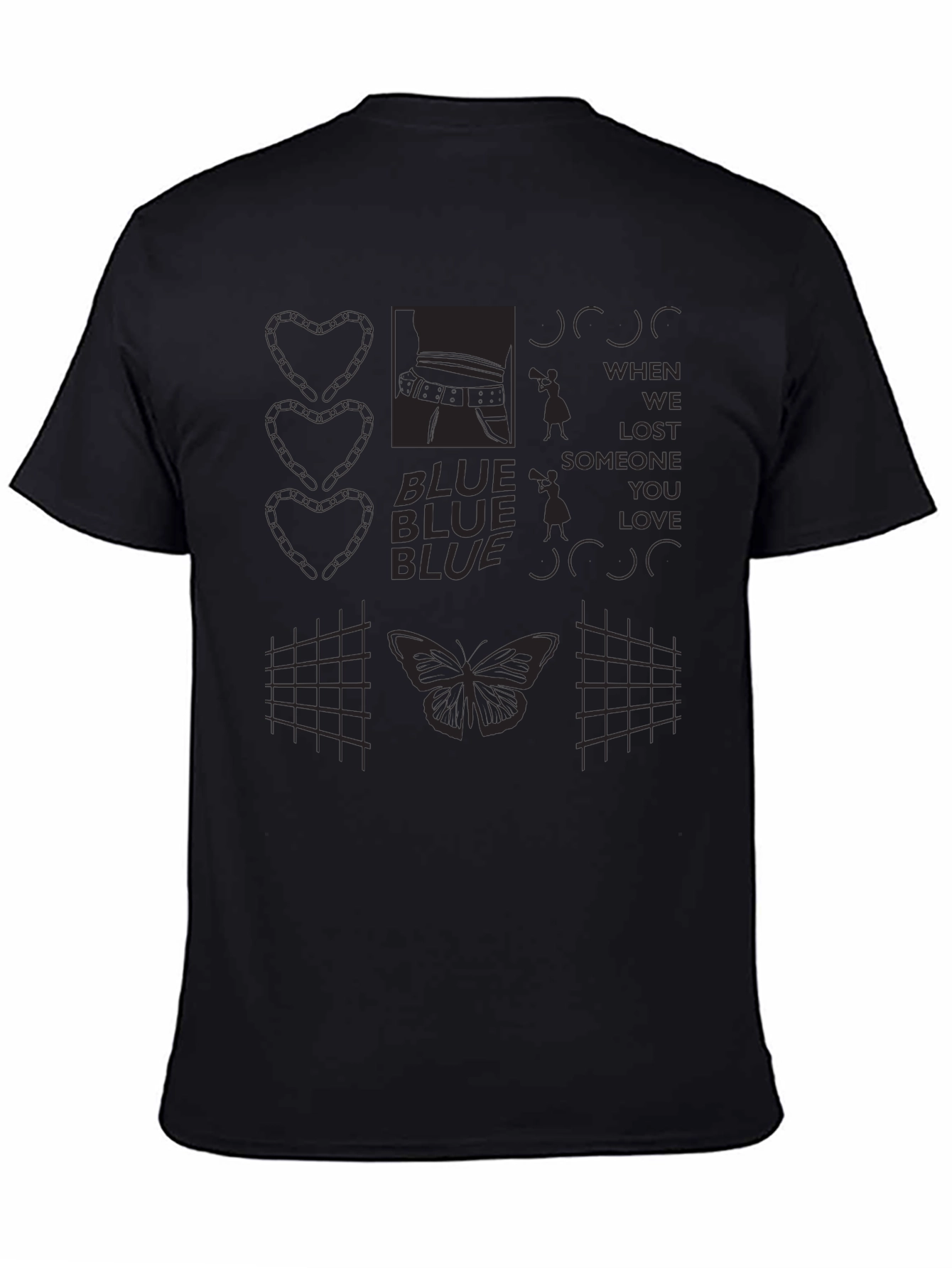 Graphic Tee: Abstract Butterfly Design