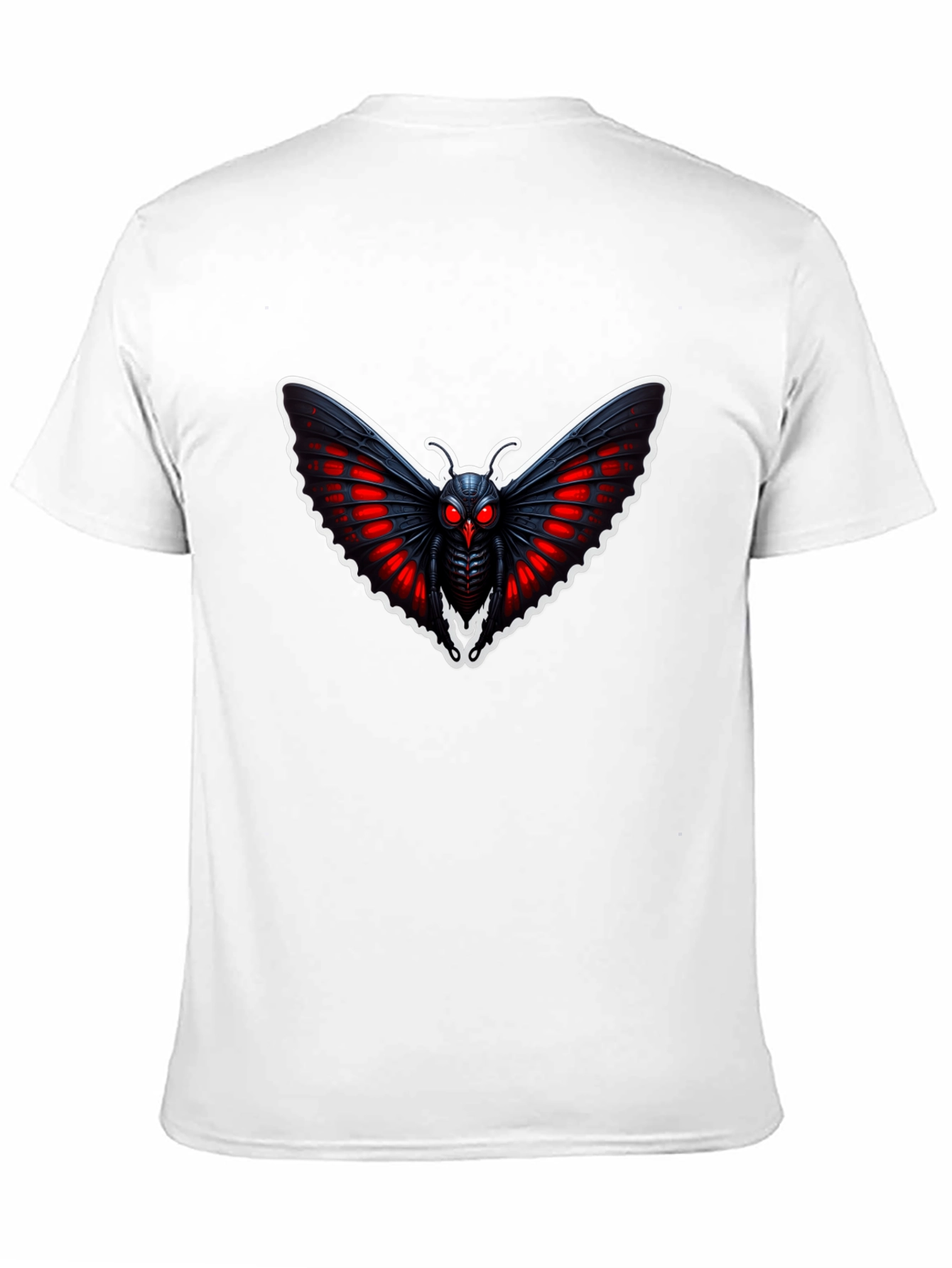 Mothman Graphic Tee - Black Cotton T-Shirt