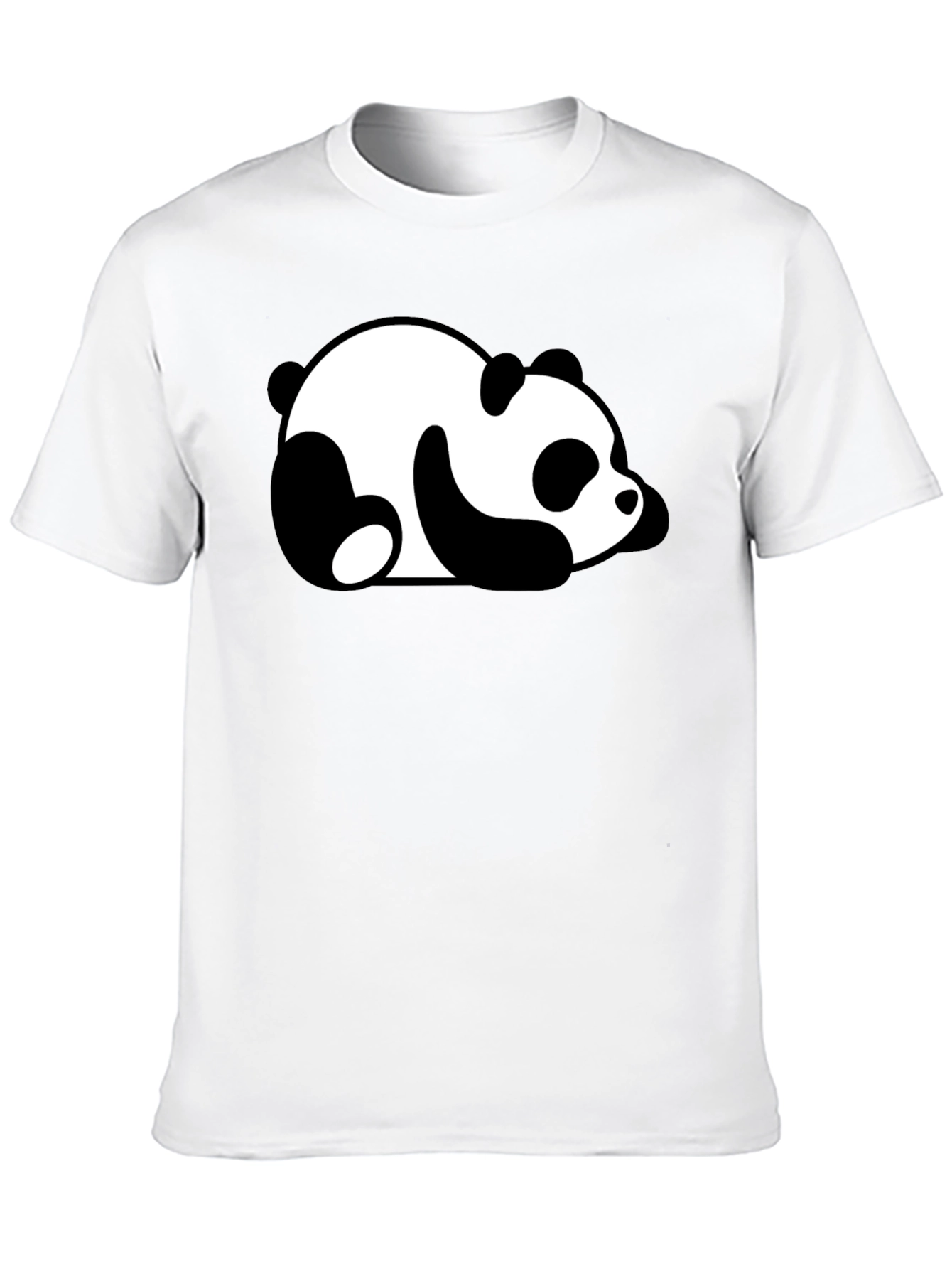 Lazy Panda Graphic Black T-Shirt